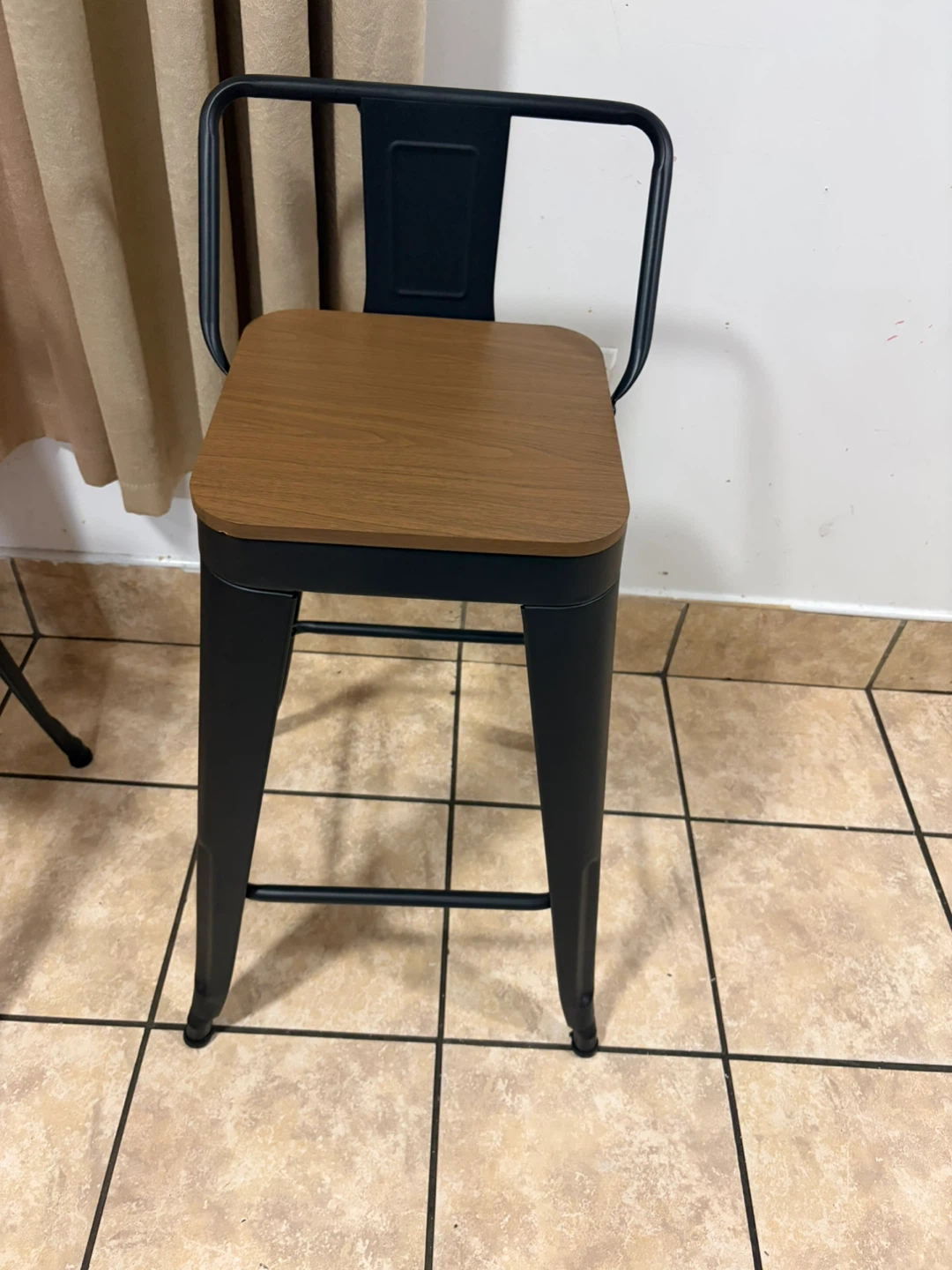 Set of 4 Industrial Metal Bar Stools - photo 3