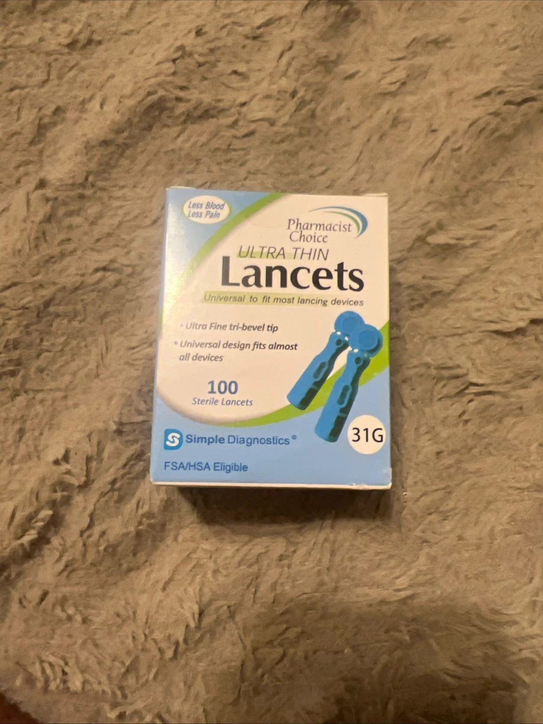 Pharmacist Choice Ultra Thin Lancets 31G 100 Count