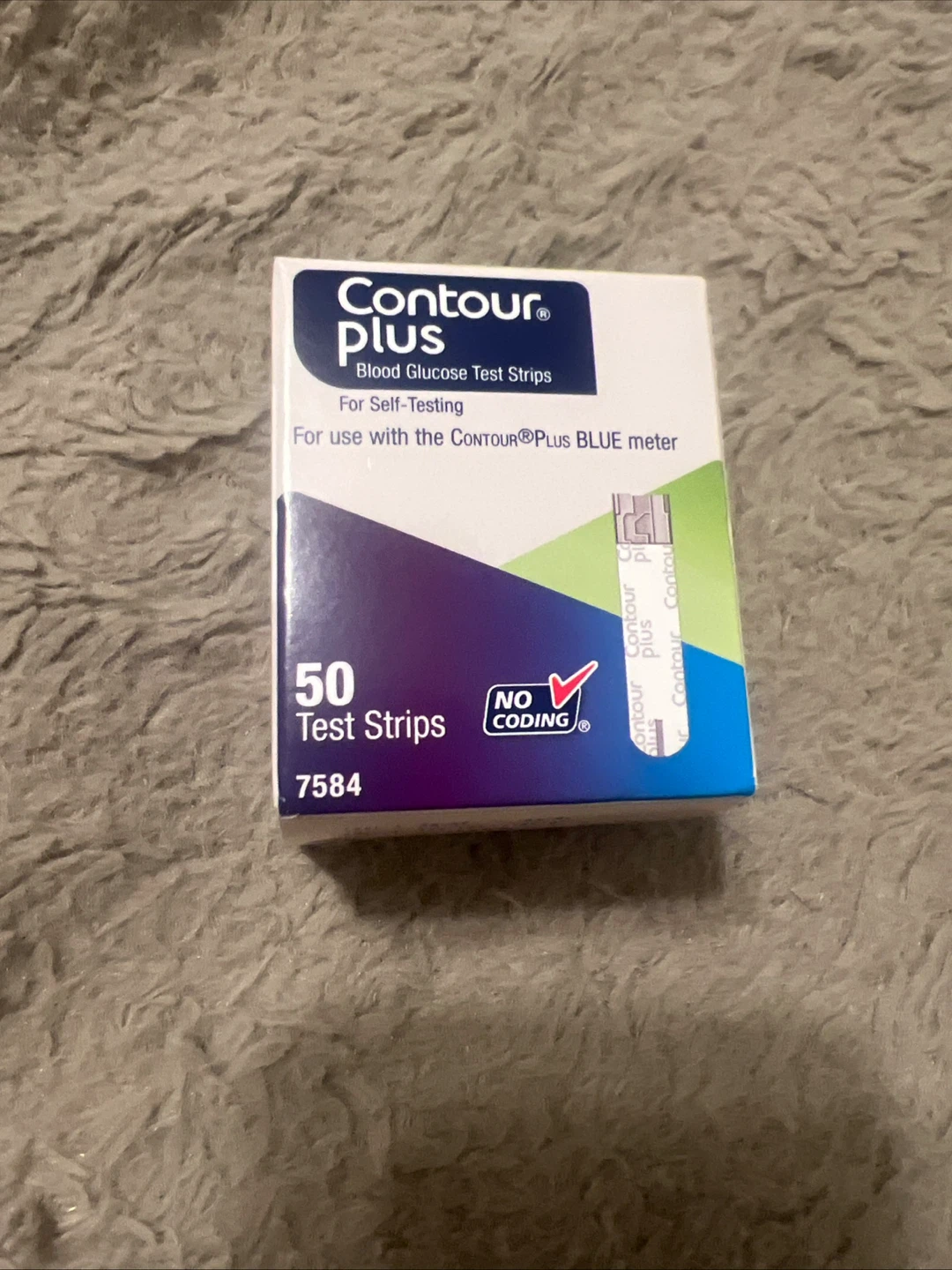 Contour Plus Blood Glucose Test Strips 50 Count