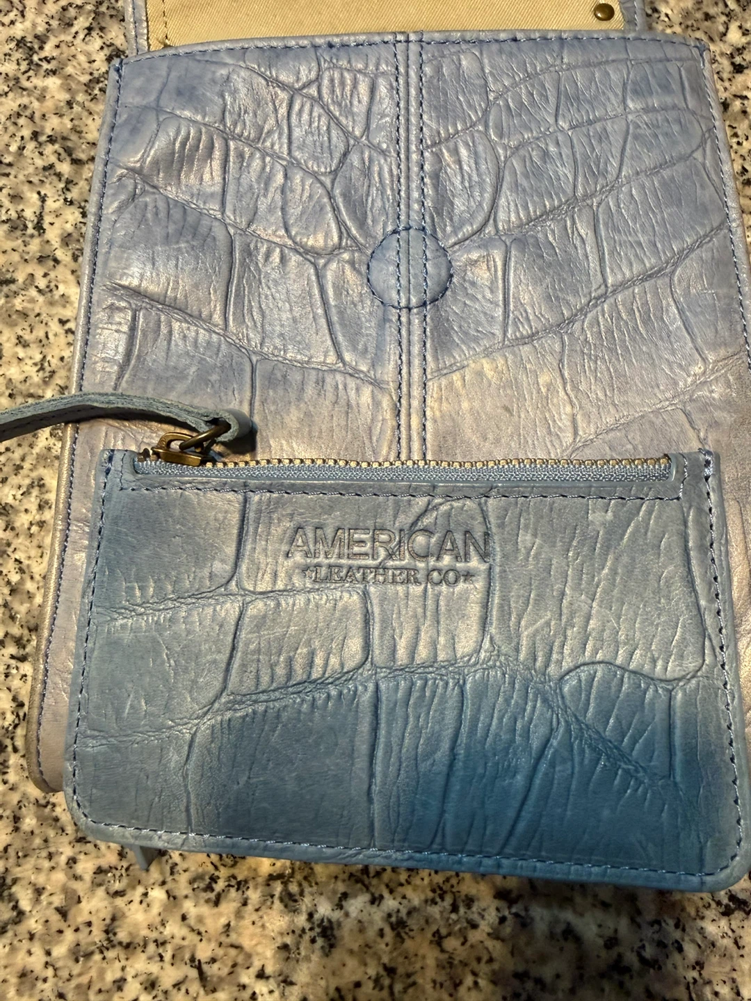 American Leather Co. shoulder wallet