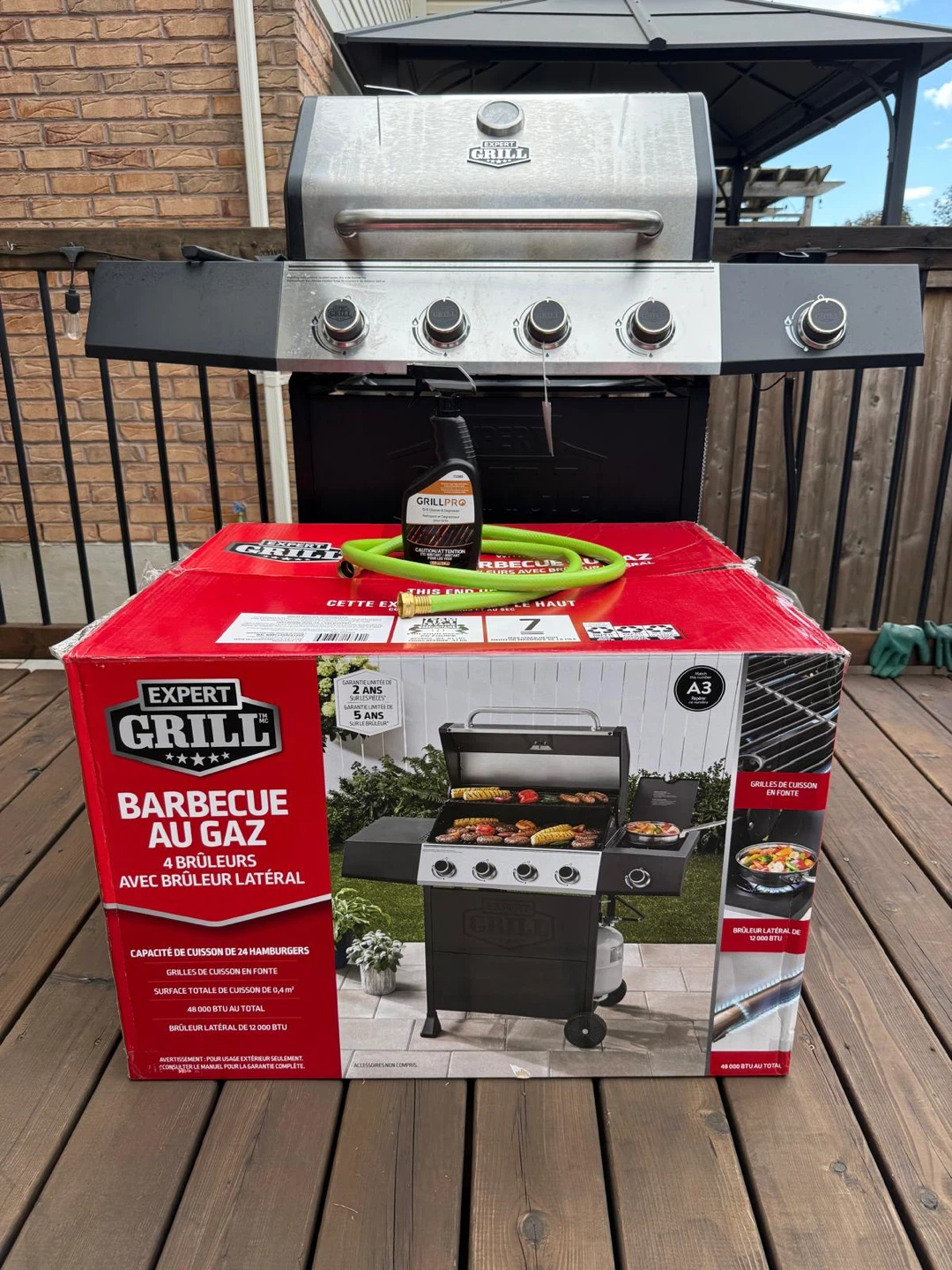 Expert Grill 4-Burner Gas BBQ with Side Burner - photo 2