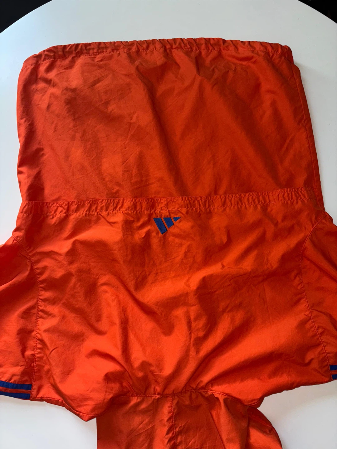 Vintage Adidas Orange and Blue Pullover Windbreaker - photo 2