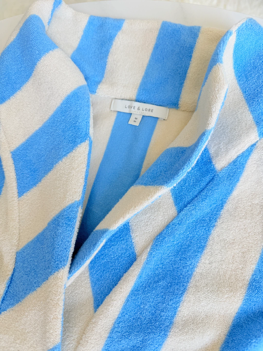 Love & Lore Striped Towelling Polo Short Set - photo 4