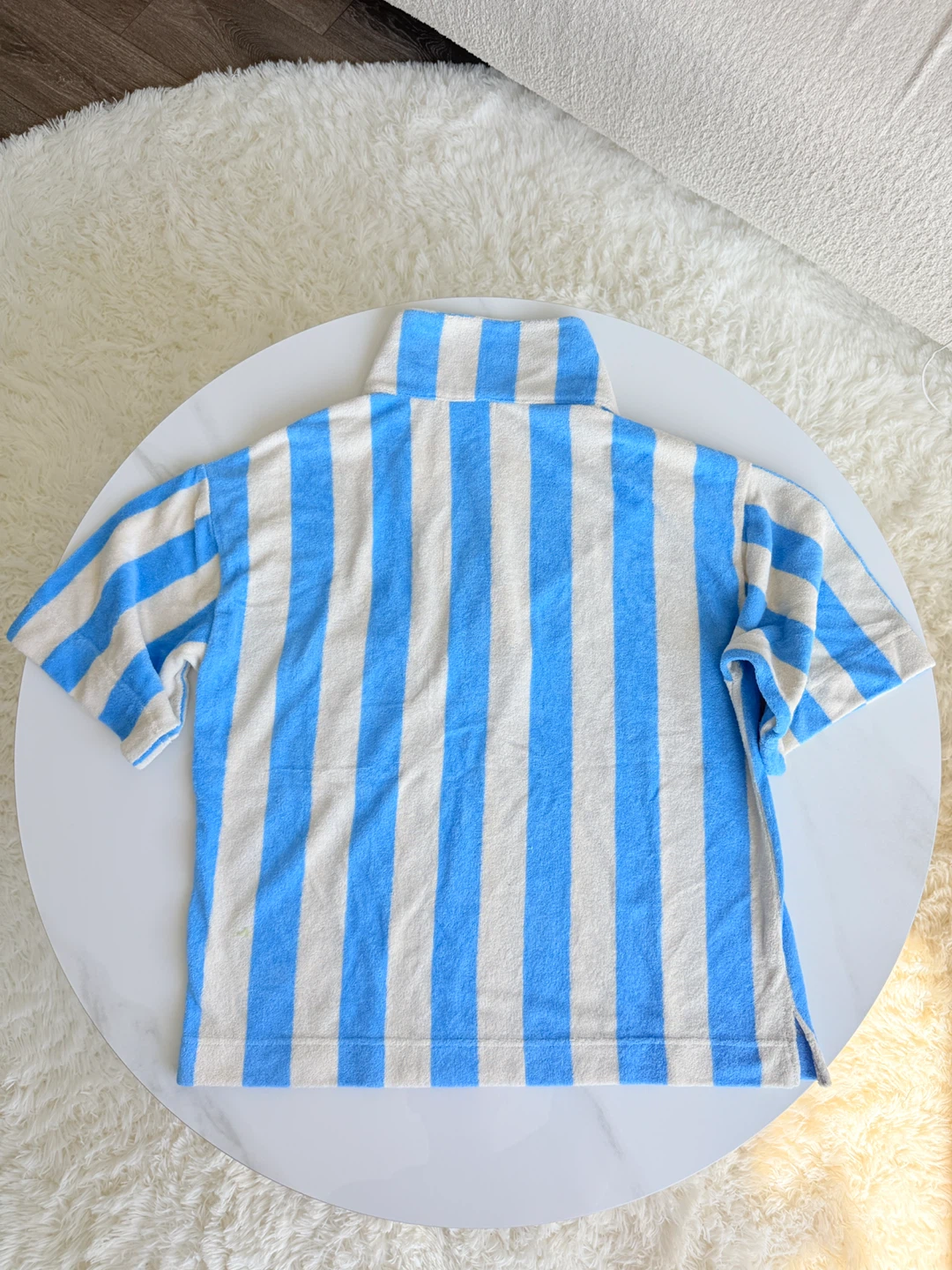 Love & Lore Striped Towelling Polo Short Set - photo 5