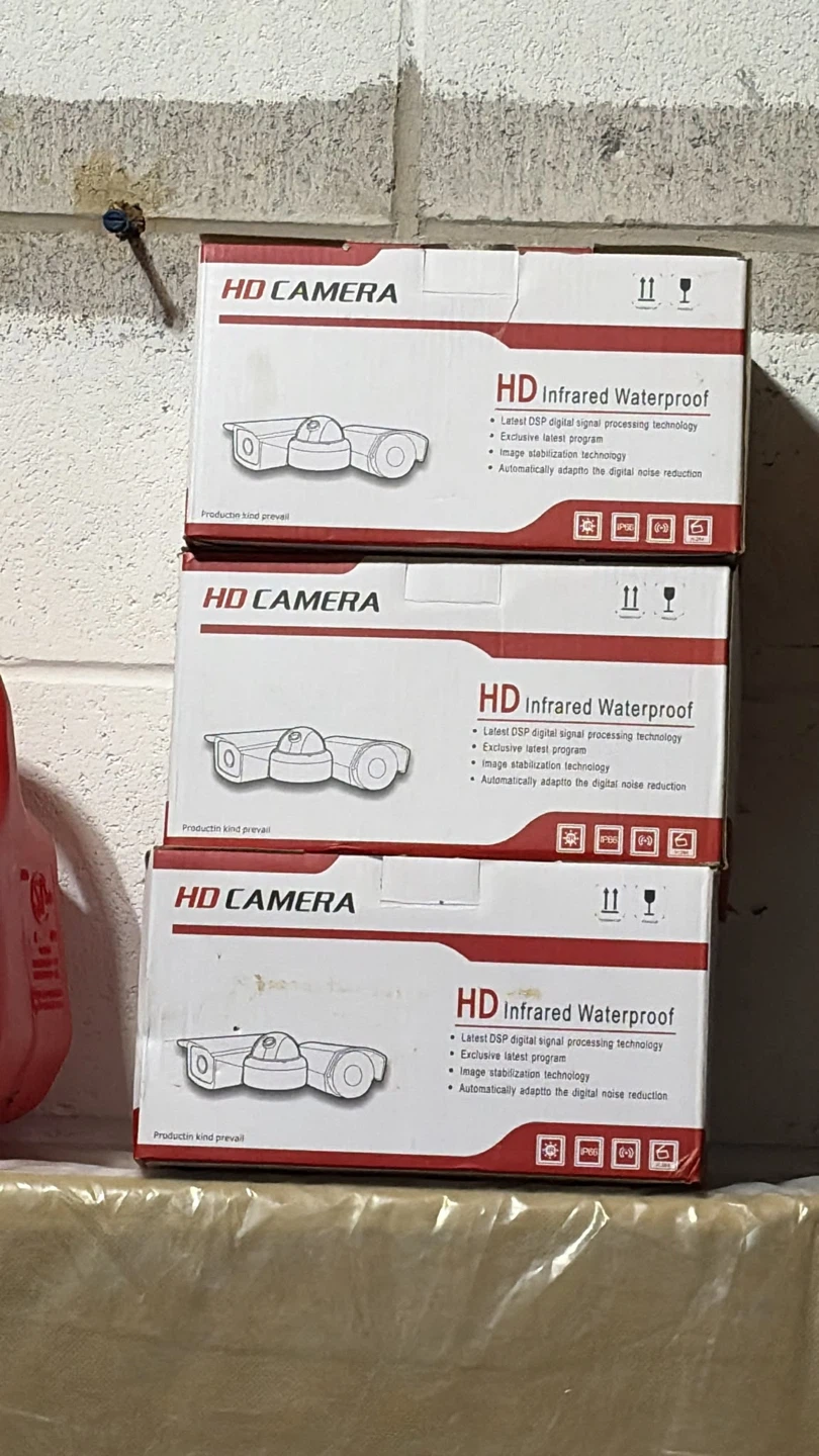 Three HD Infrared Waterproof Security Cameras