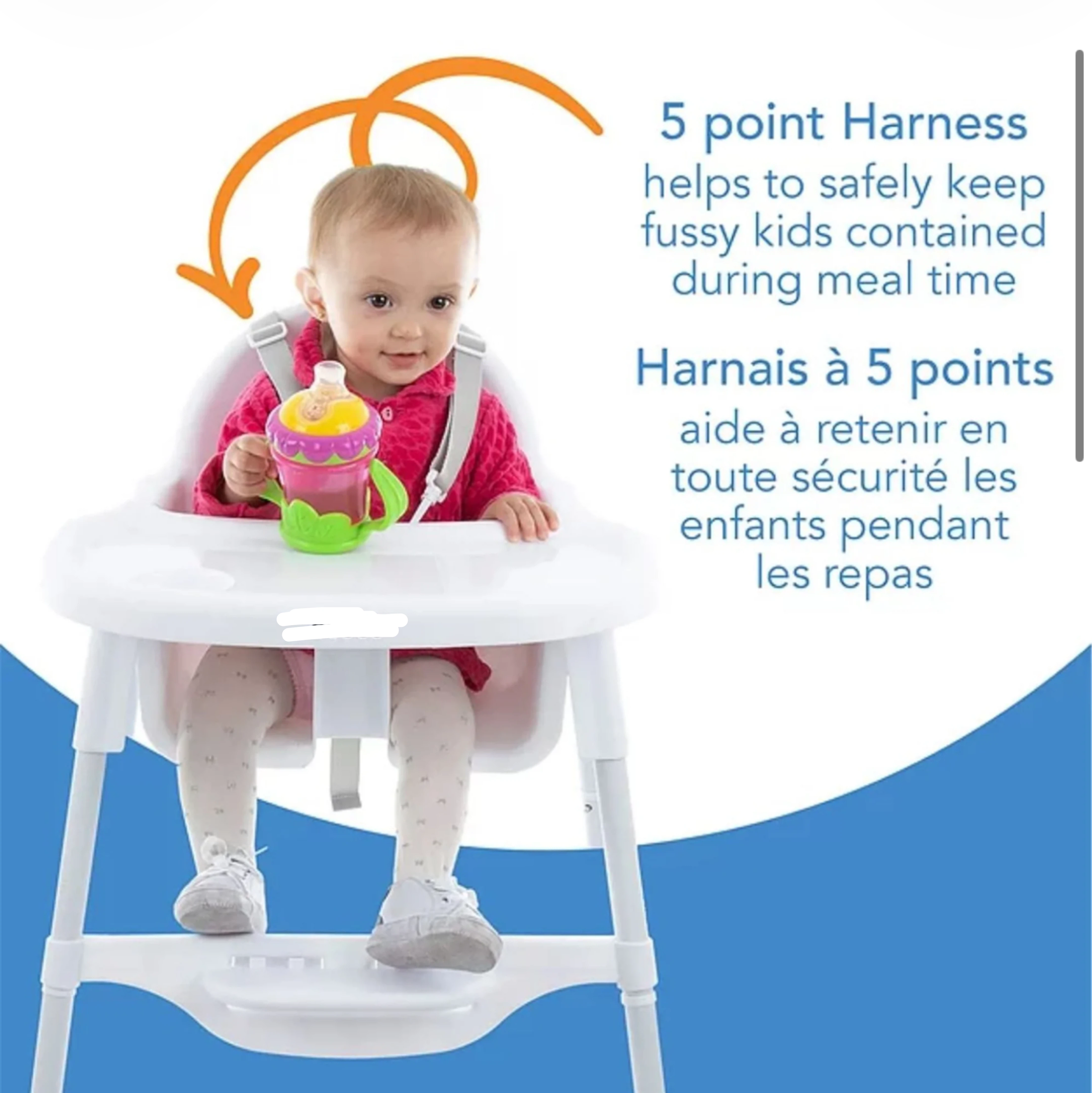 White Baby High Chair - photo 2