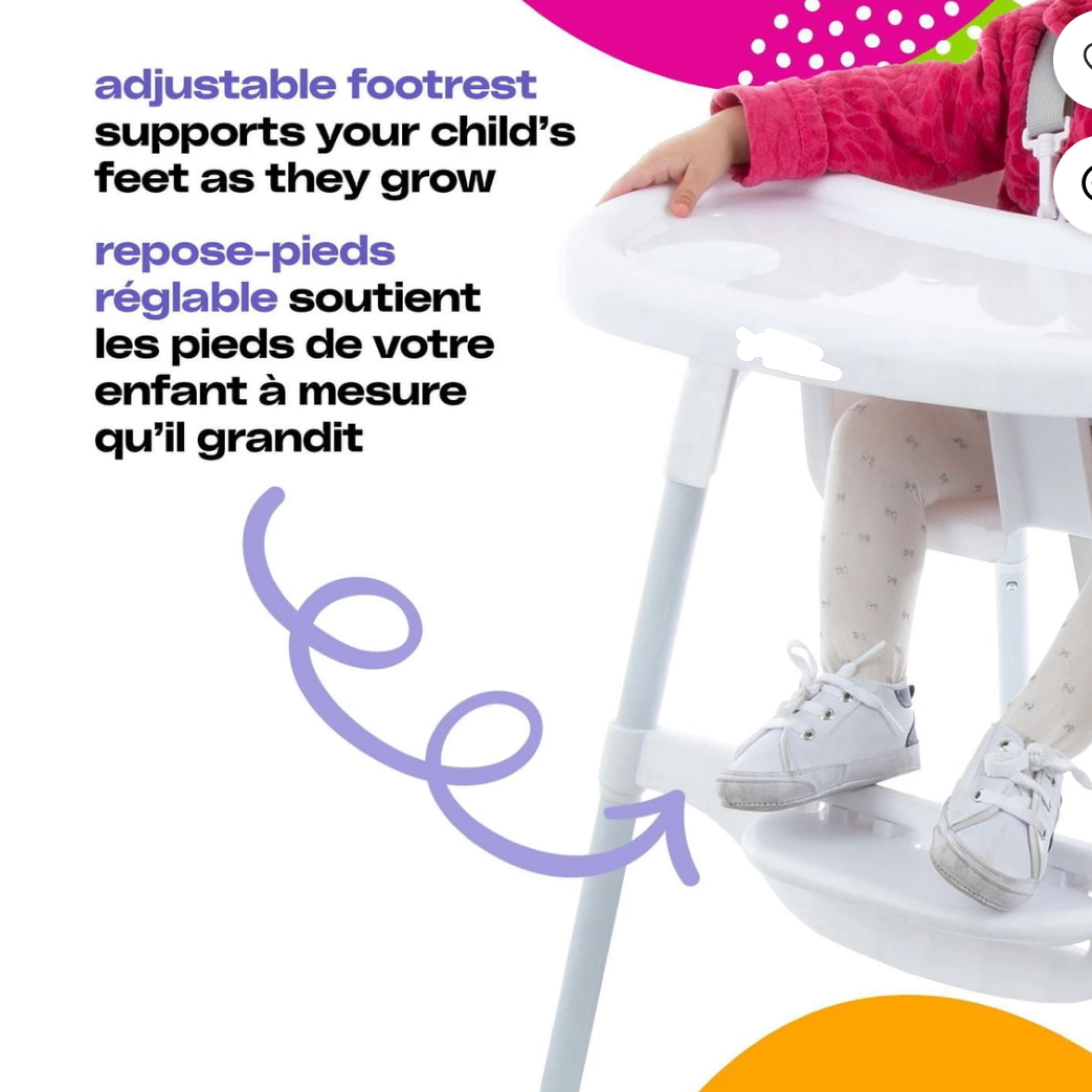White Baby High Chair - photo 3