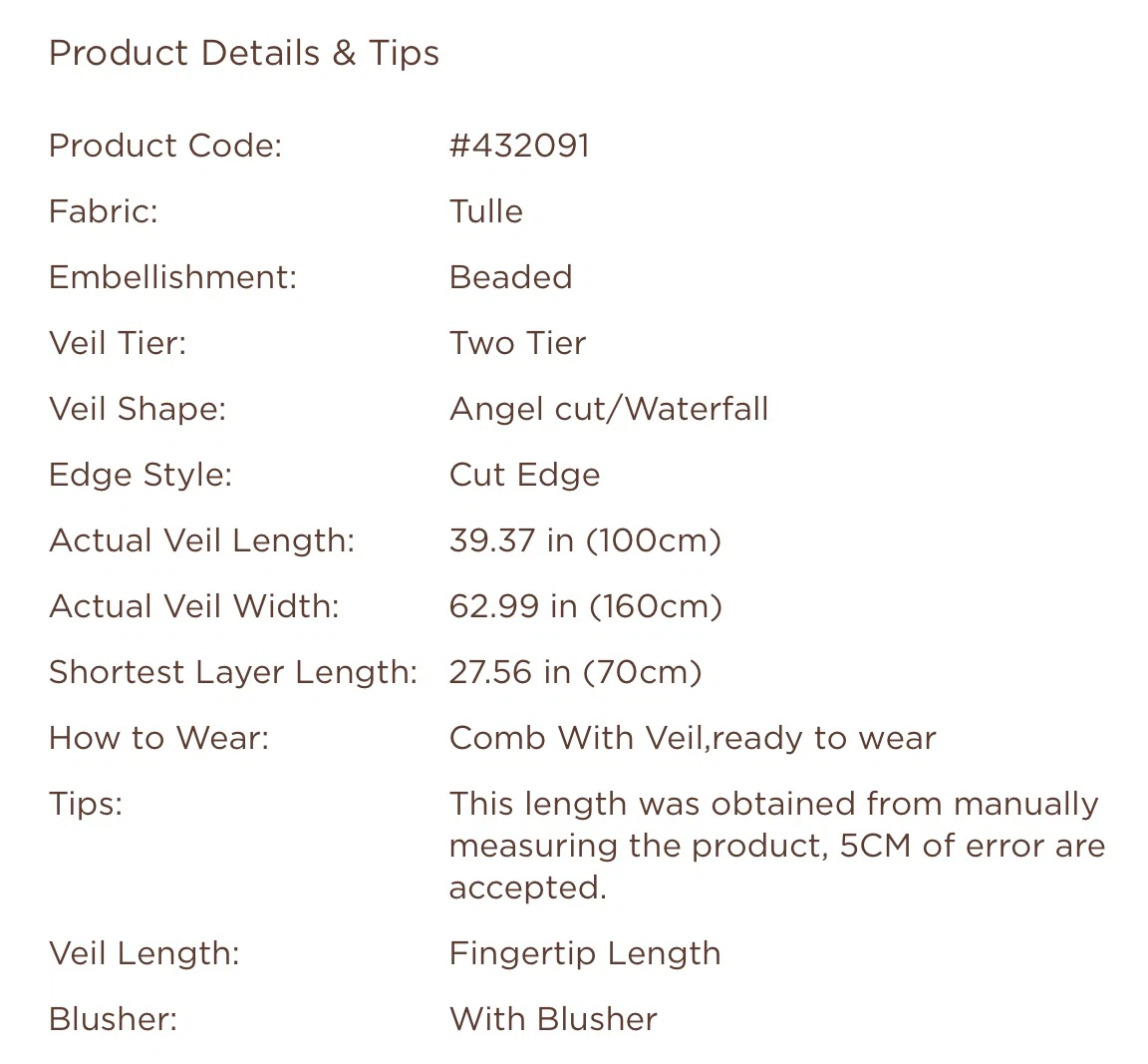 Two-Tier Wedding Veil - photo 5
