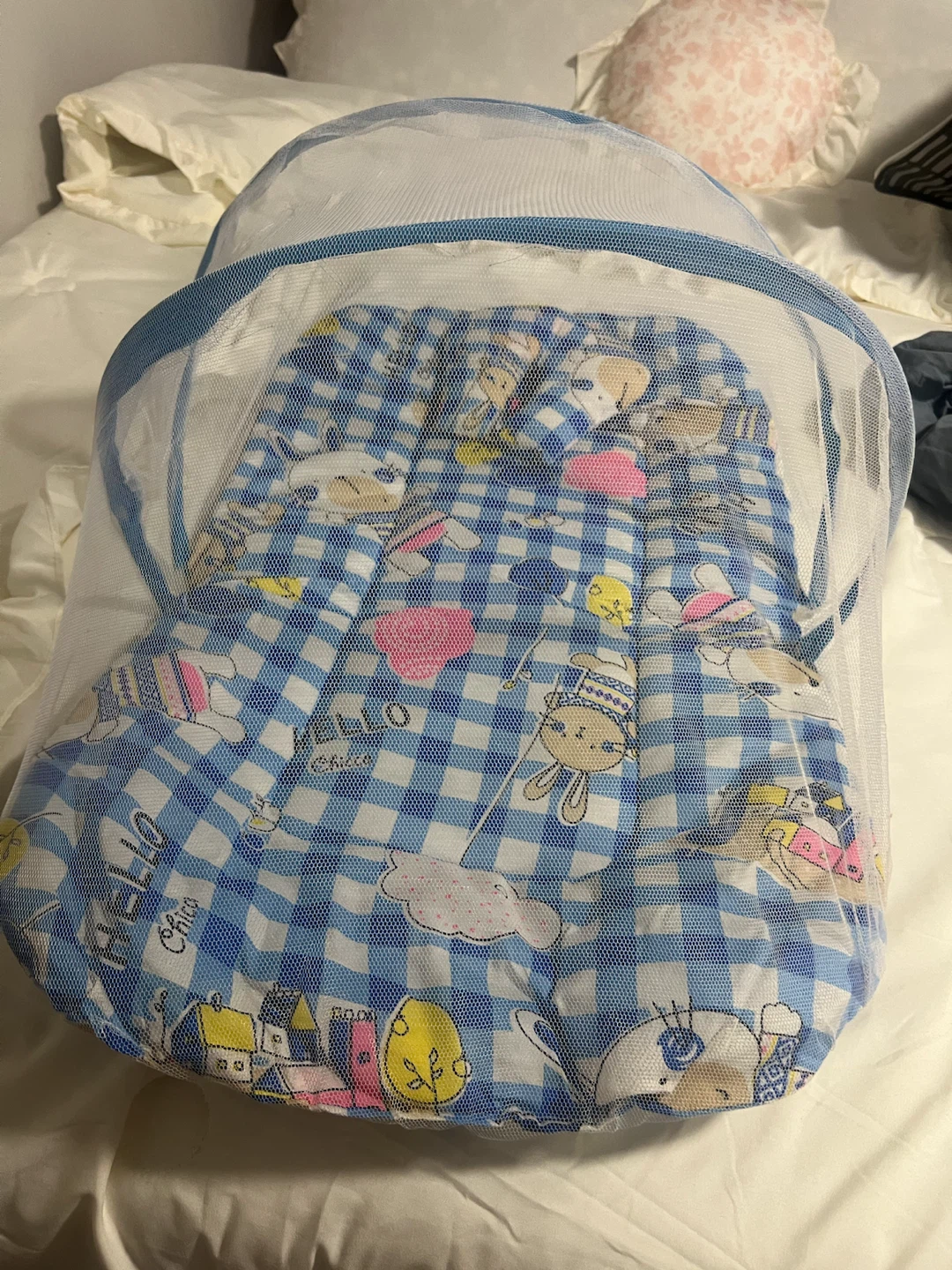 Chicco baby portable bed with mosquito net