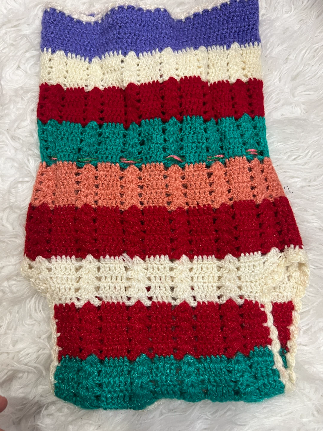 Handmade Multi-Coloured Crochet Vest