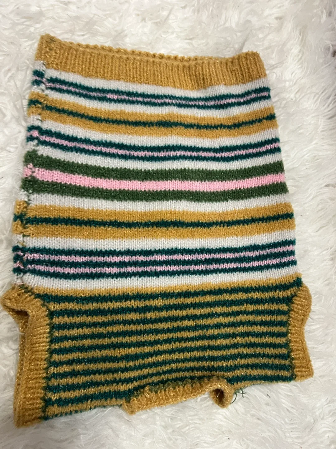 Striped Knit Sweater Vest