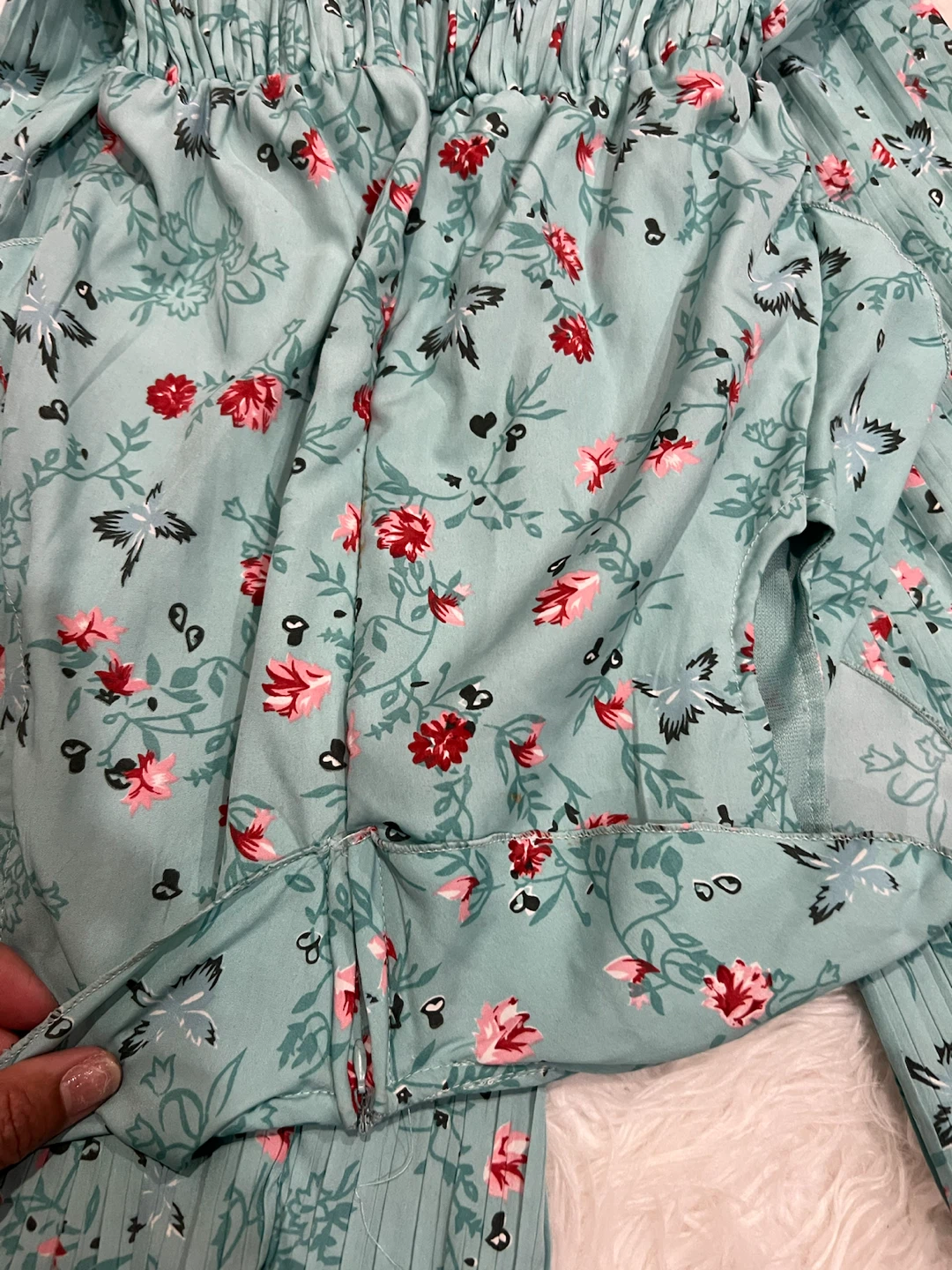 Floral Pleated Jumpsuit