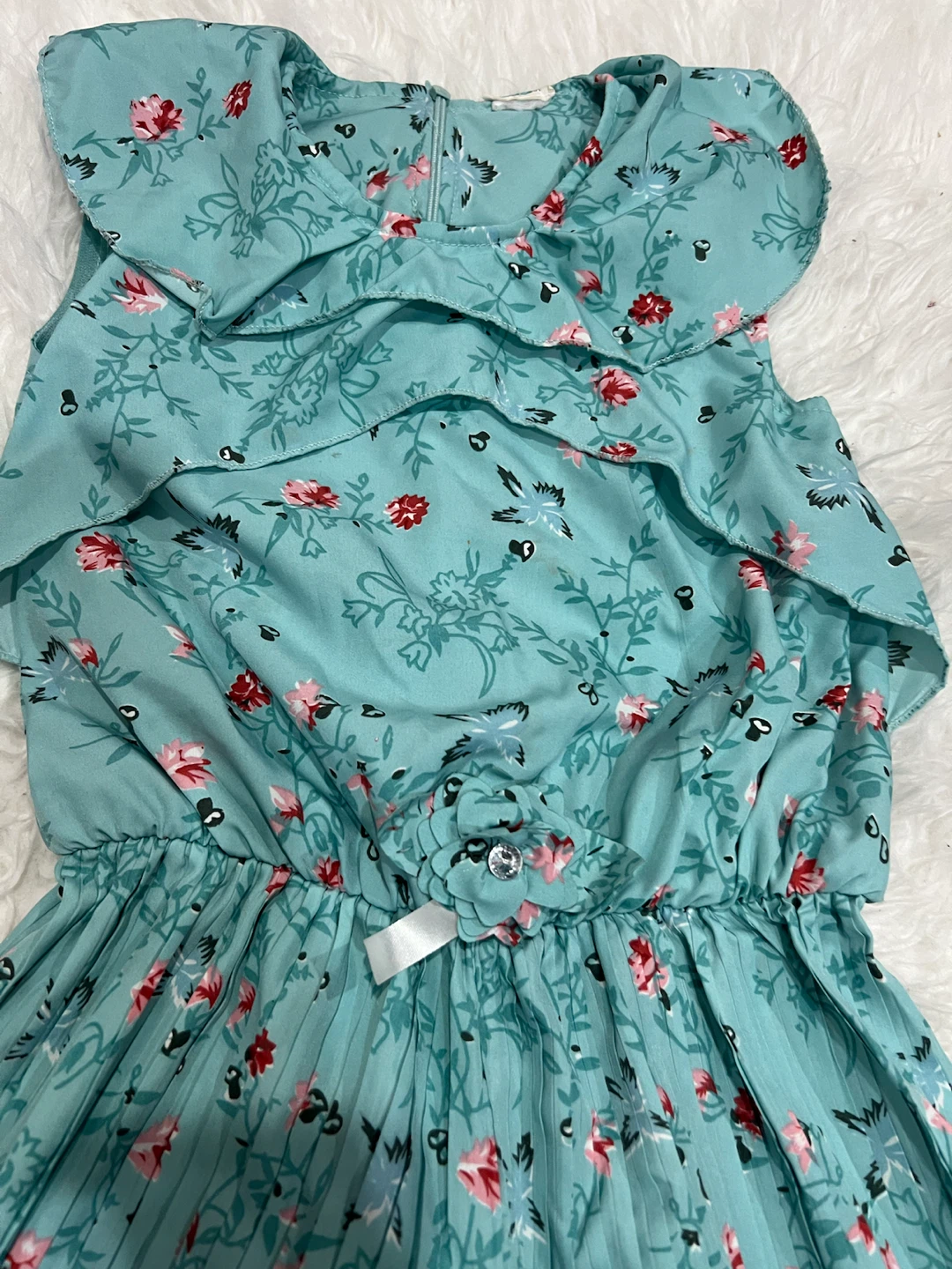 Floral Pleated Jumpsuit - photo 4