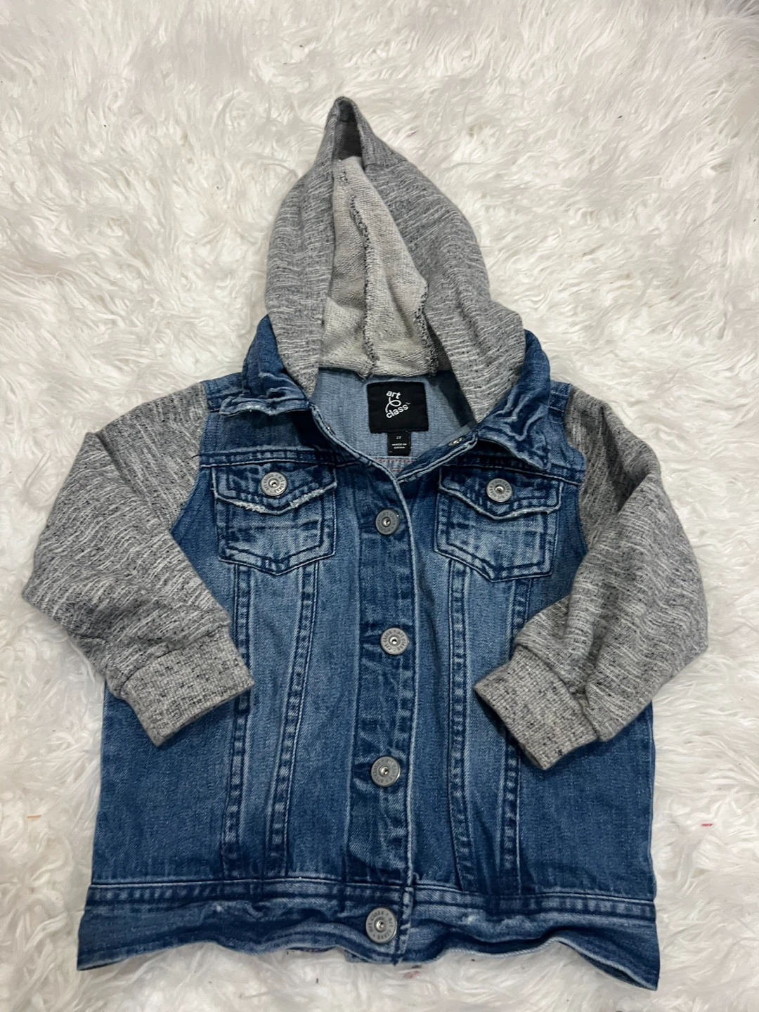 Art Class Toddler Denim Hooded Jacket - photo 3