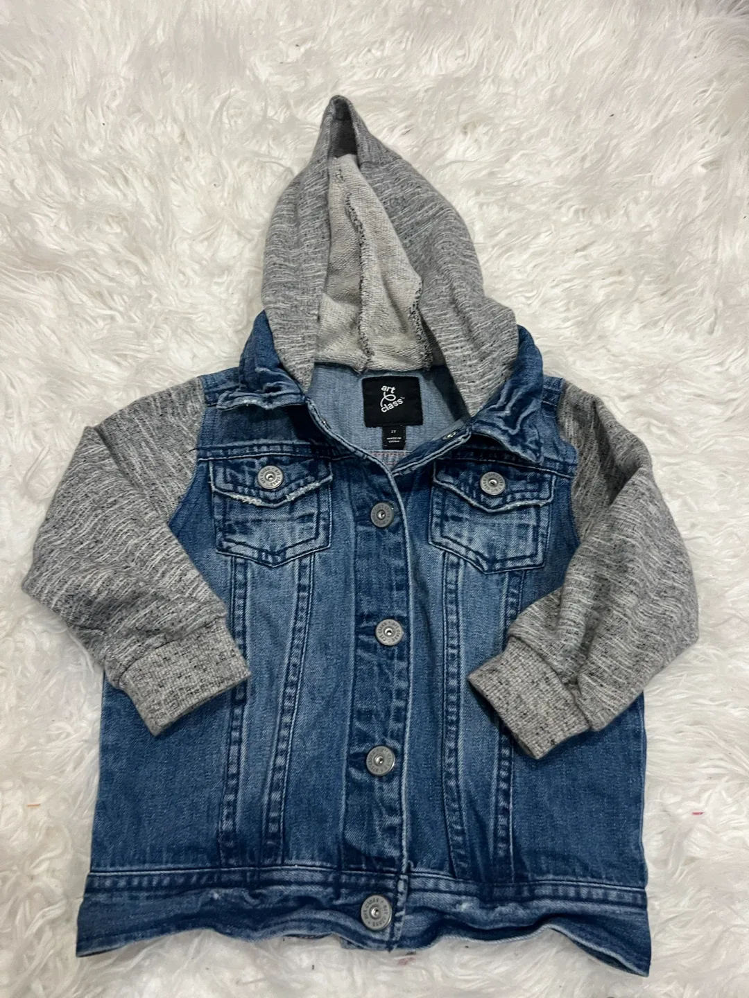 Art Class Toddler Denim Hooded Jacket - photo 3