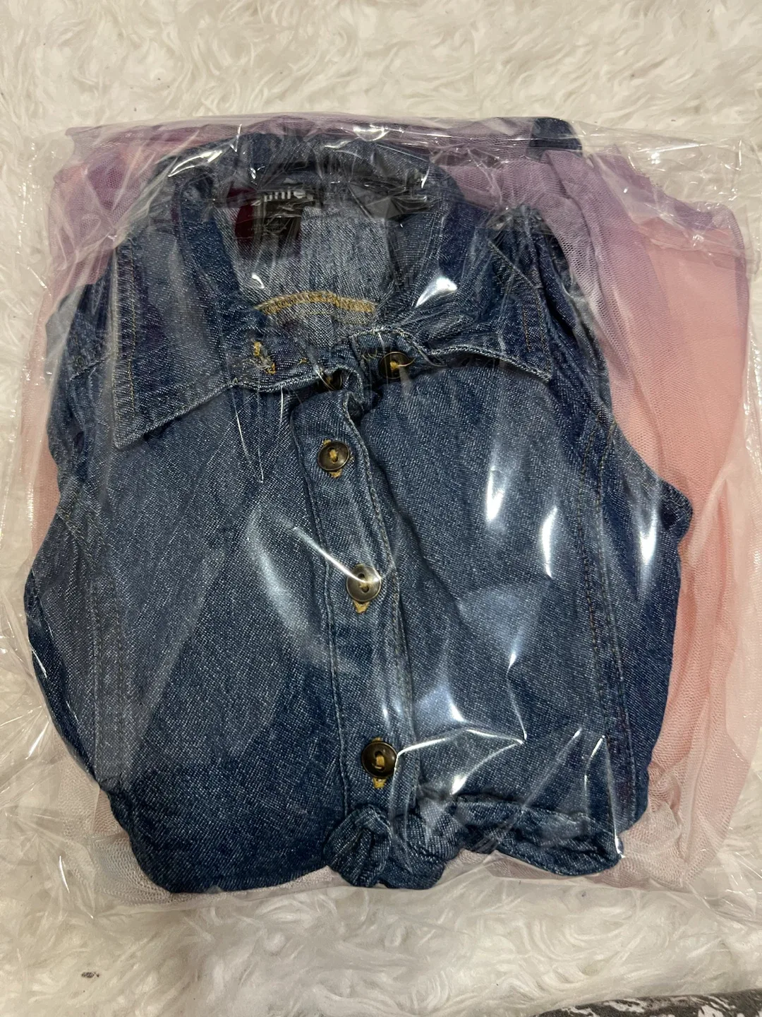 Zunie Denim and Tulle Dress Size 4 - photo 2