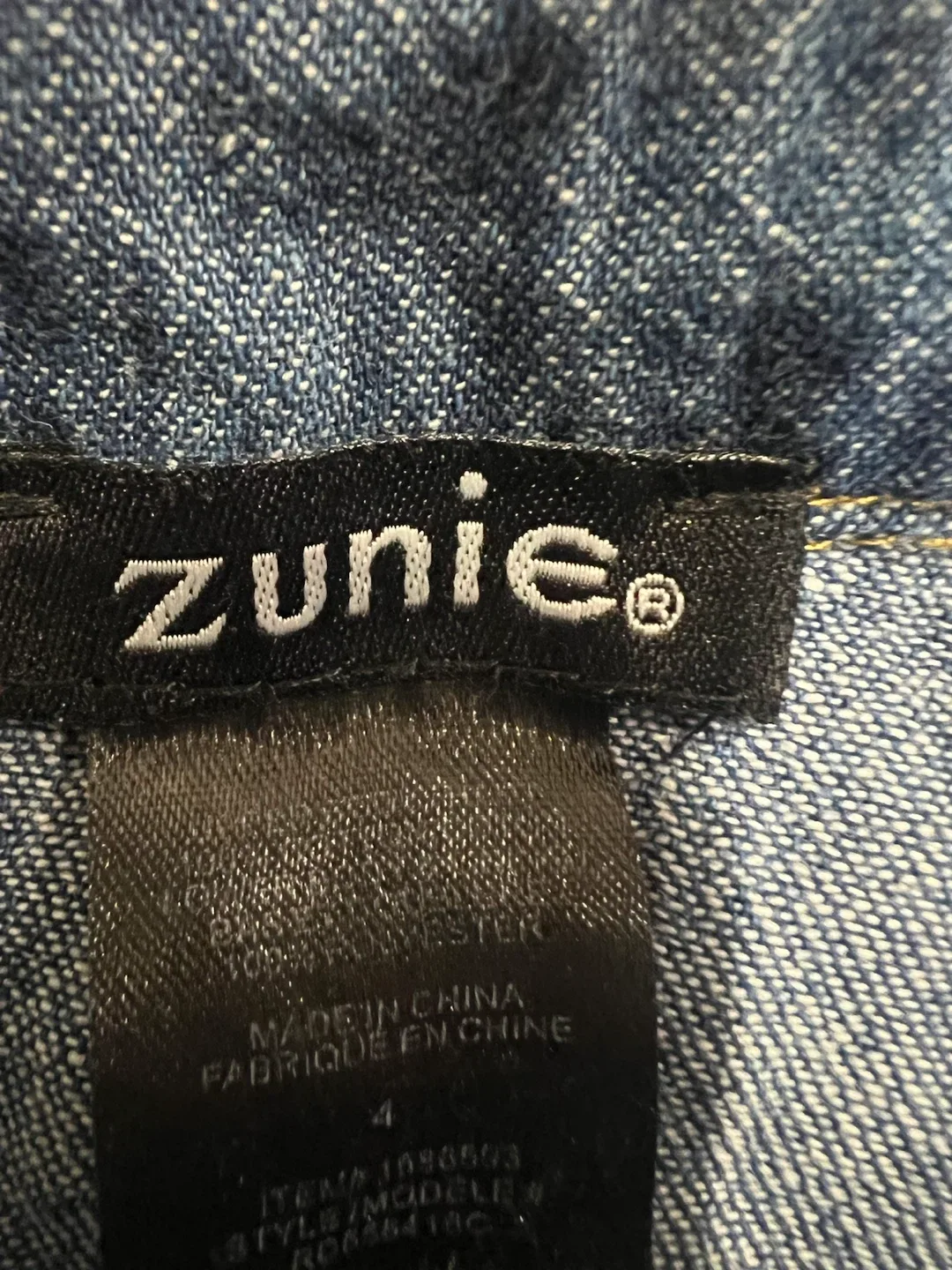Zunie Denim and Tulle Dress Size 4 - photo 4