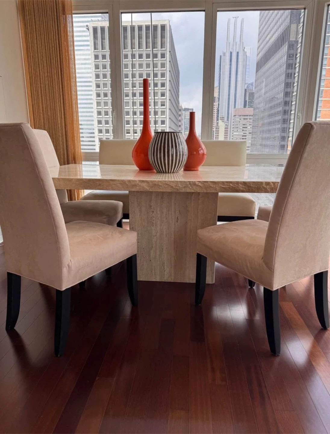 Travertine Stone Dining Room Table - photo 3