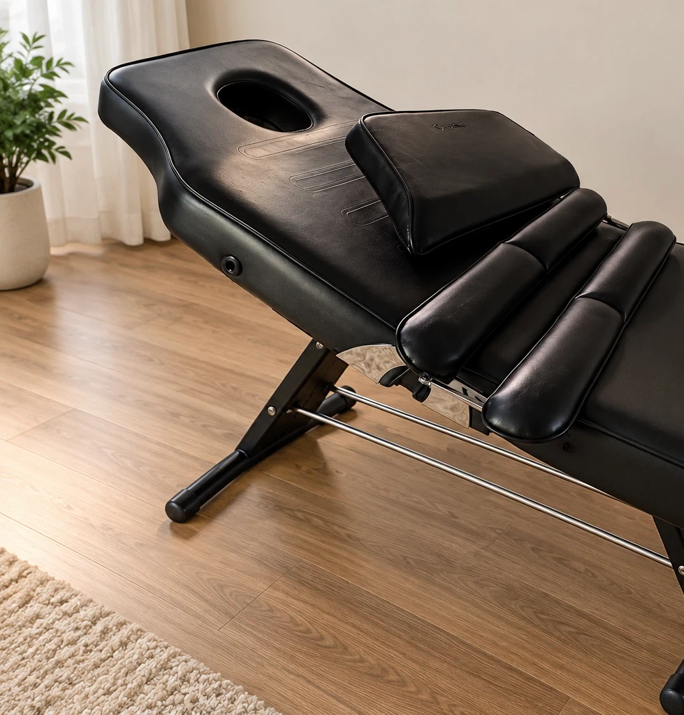 Adjustable Black Massage Table - photo 2