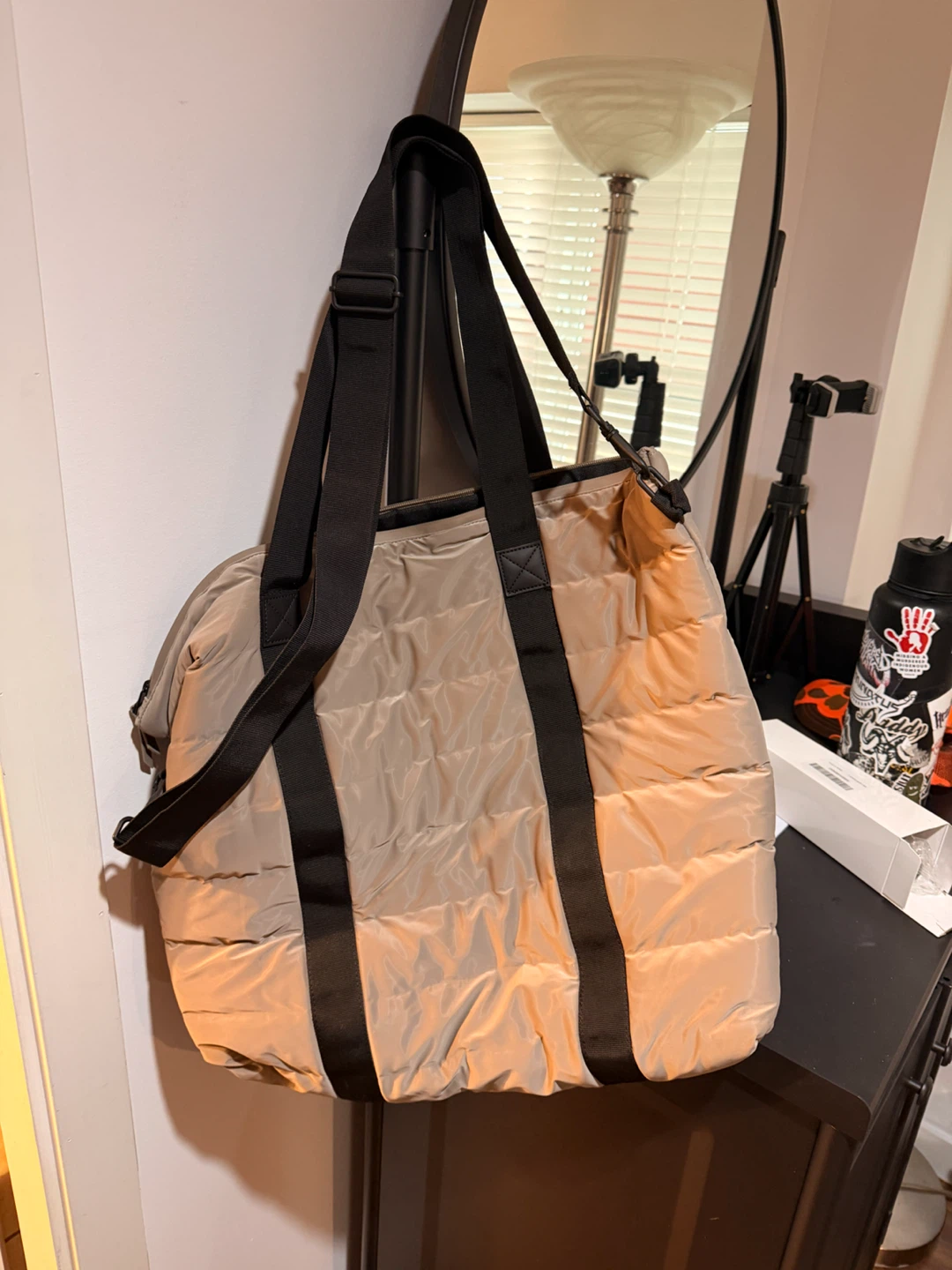RAINS Quilted Tote Bag