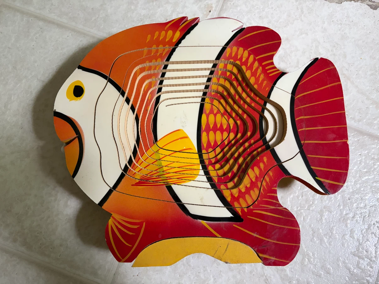 Wooden Fish Collapsible Basket - photo 2