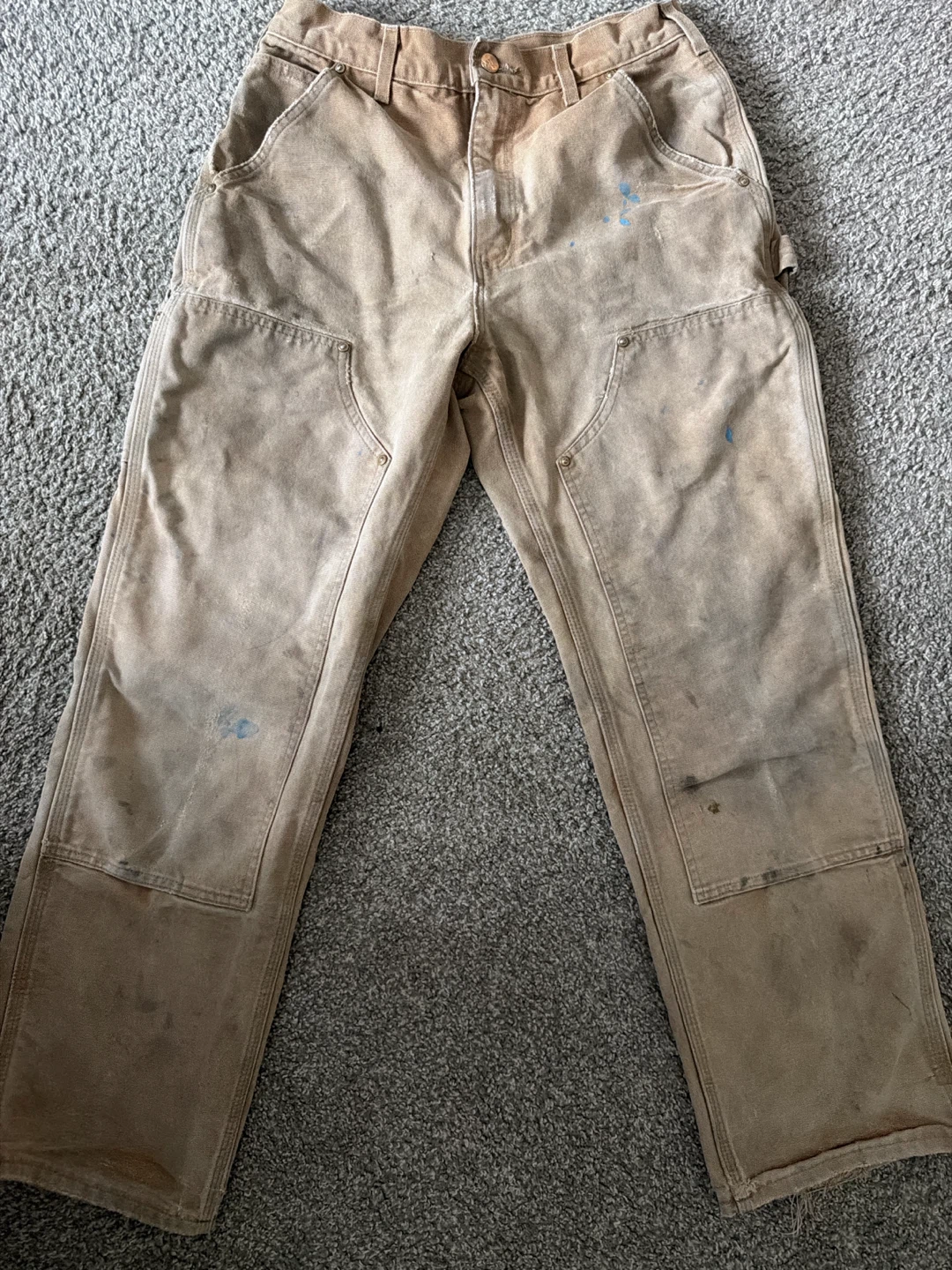 Carhartt B01 BRN Double Knee Work Pants