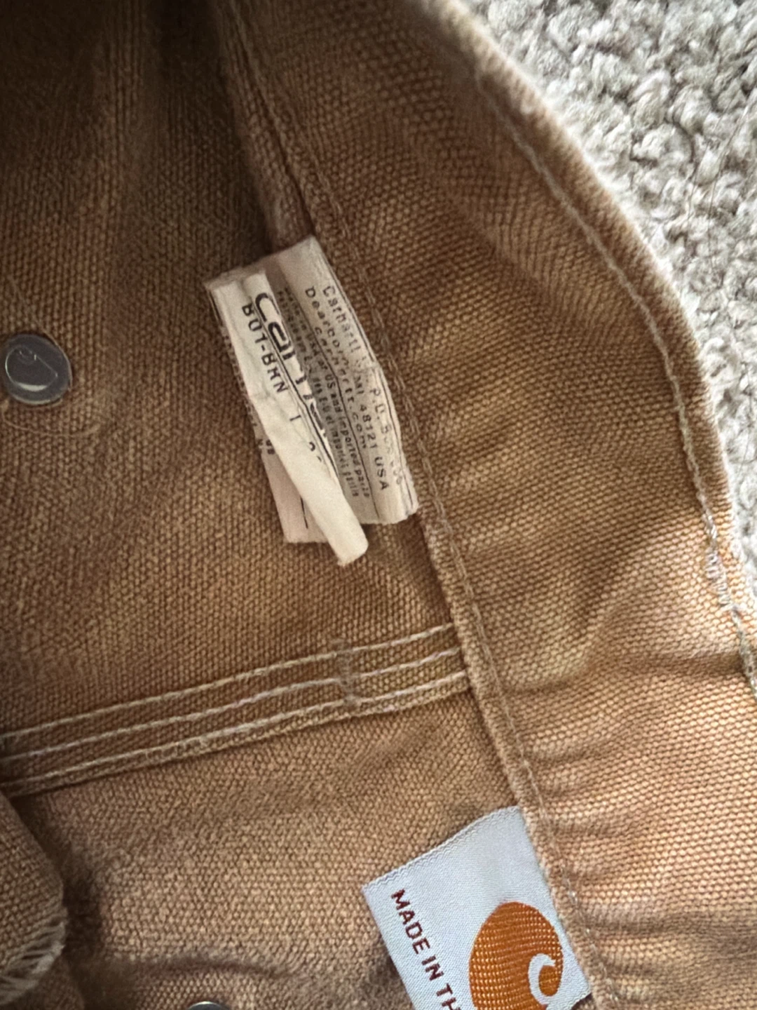 Carhartt B01 BRN Double Knee Work Pants - photo 2