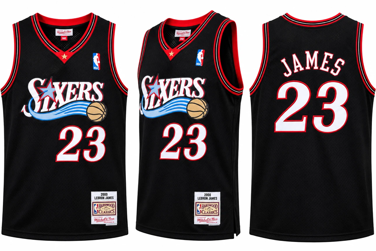 LeBron James Philadelphia 76ers #23 Black City Edition Jersey