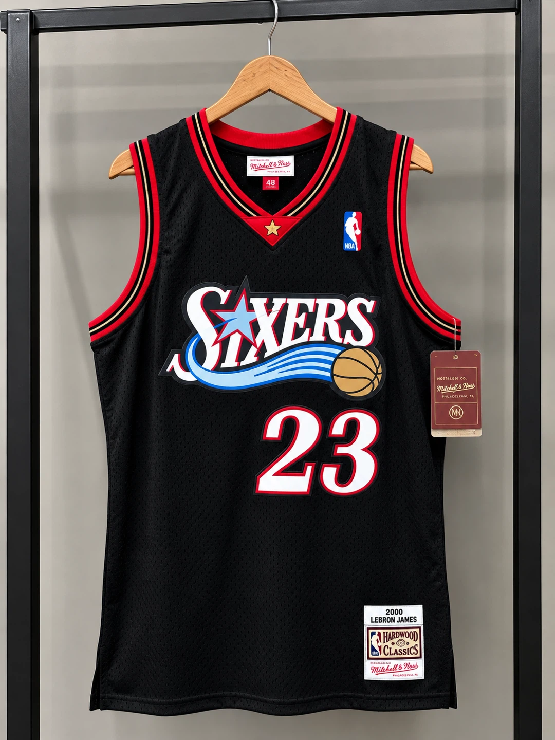 LeBron James Philadelphia 76ers #23 Black City Edition Jersey - photo 2