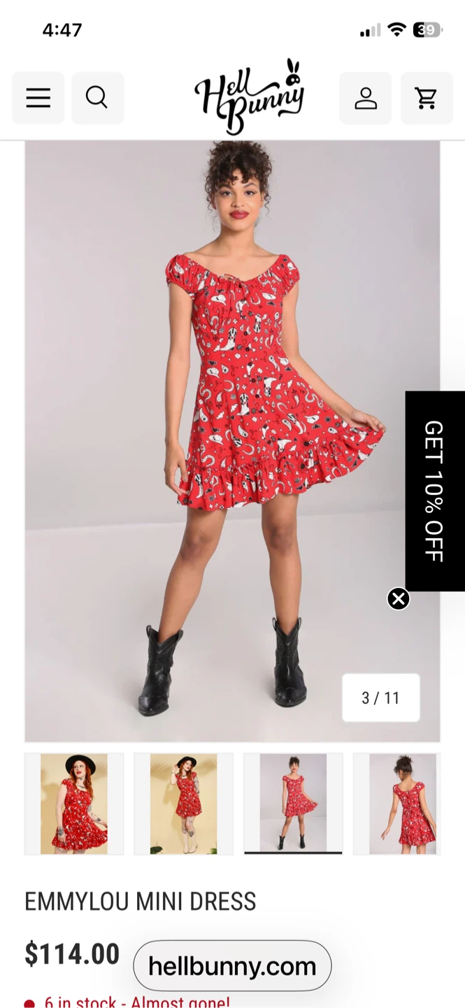 Hell Bunny Emmylou Mini Dress