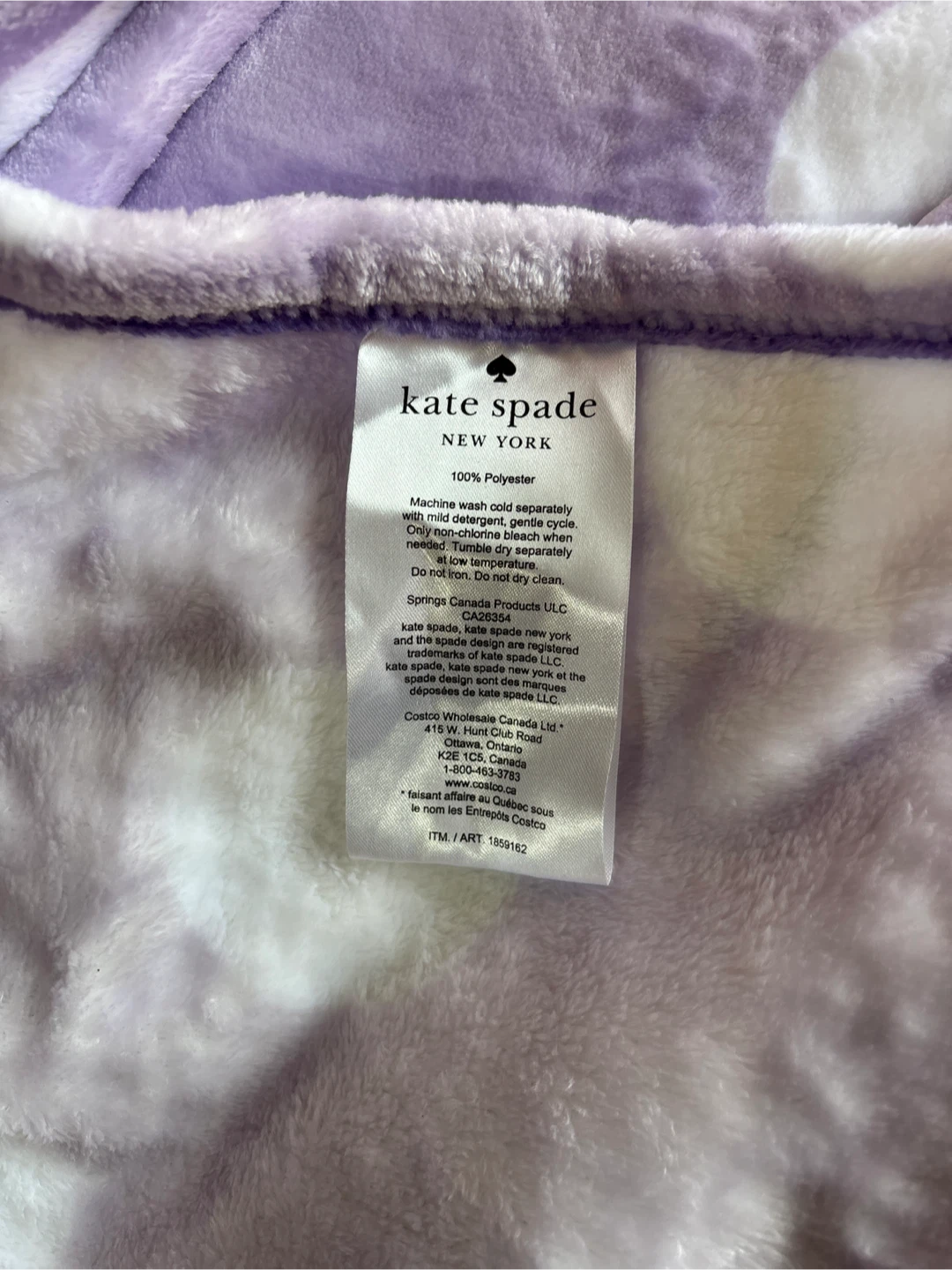 NWOT Kate Spade New York Polka Dot Throw - photo 2