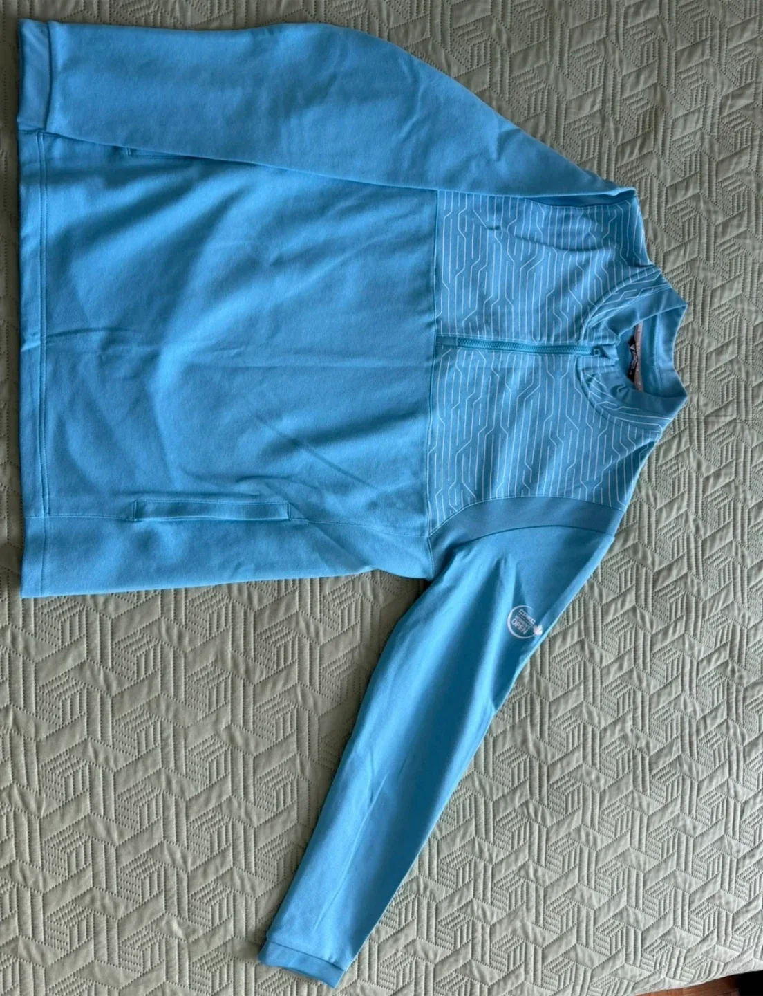 Blue Quarter-Zip Sweater, pullover