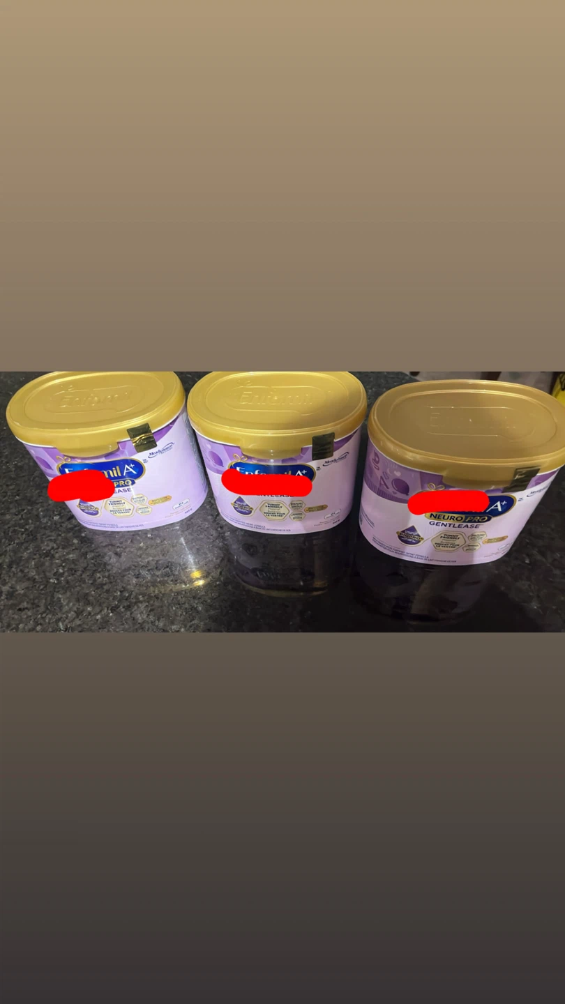 3 Enfamil A+ NeuroPro Gentlease Formula Tubs
