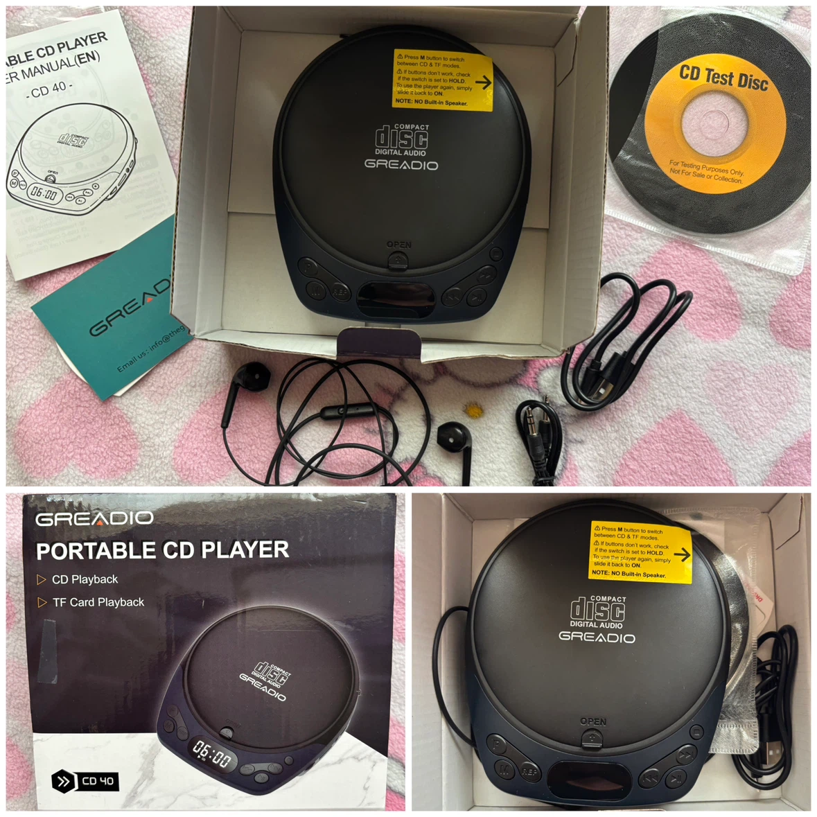 Greadio - Portable CD Player