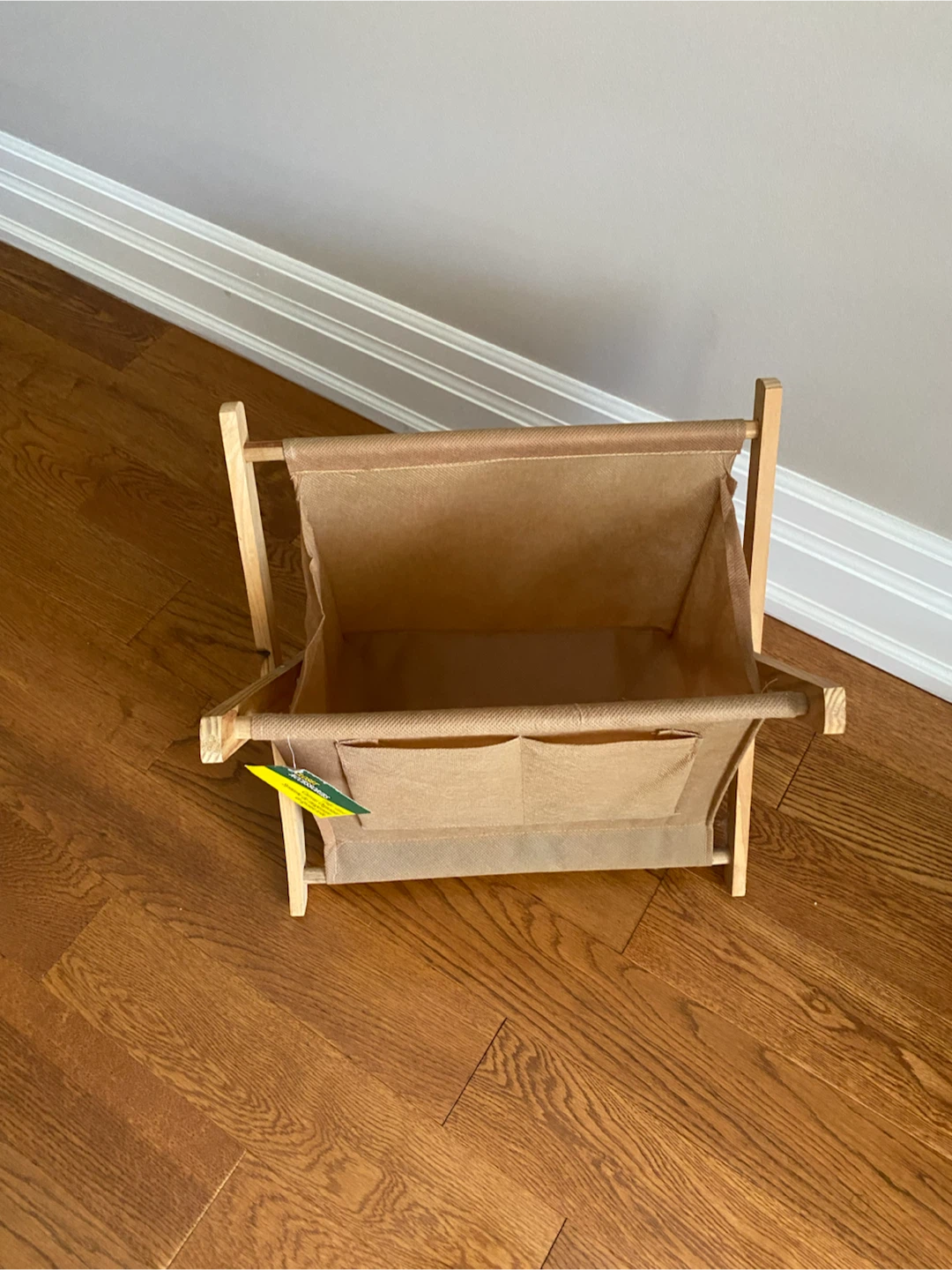 New! Wooden Canvas Rack with Pockets - photo 2