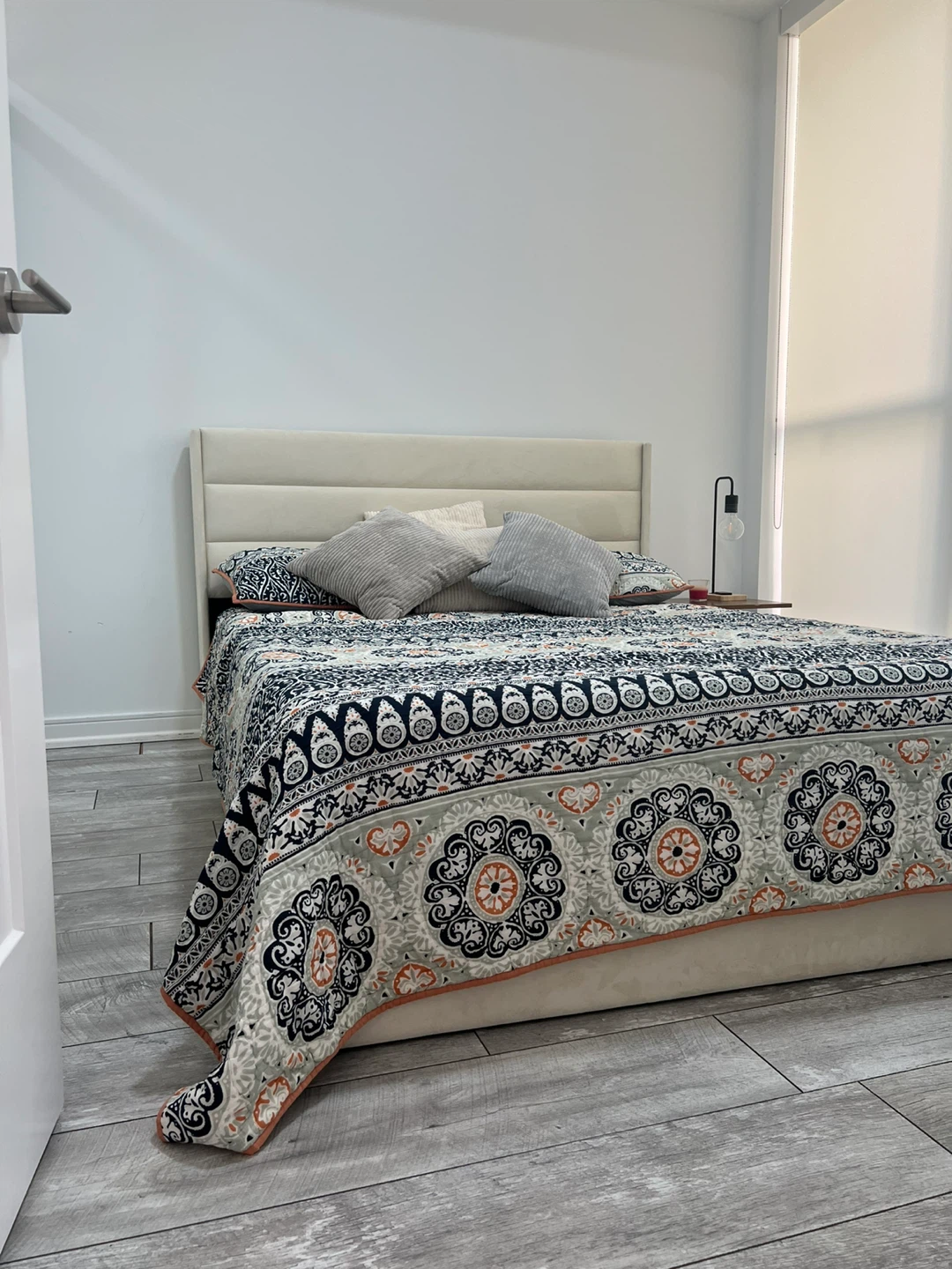 Queen size storage bed frame
