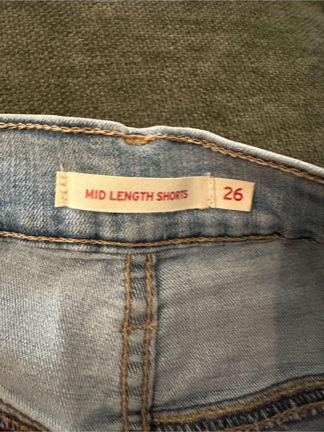 Levi's Mid Length Denim Shorts Size 26 - photo 5