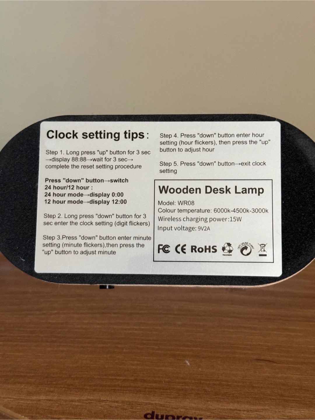 Wooden LED Desk Lamp - photo 4