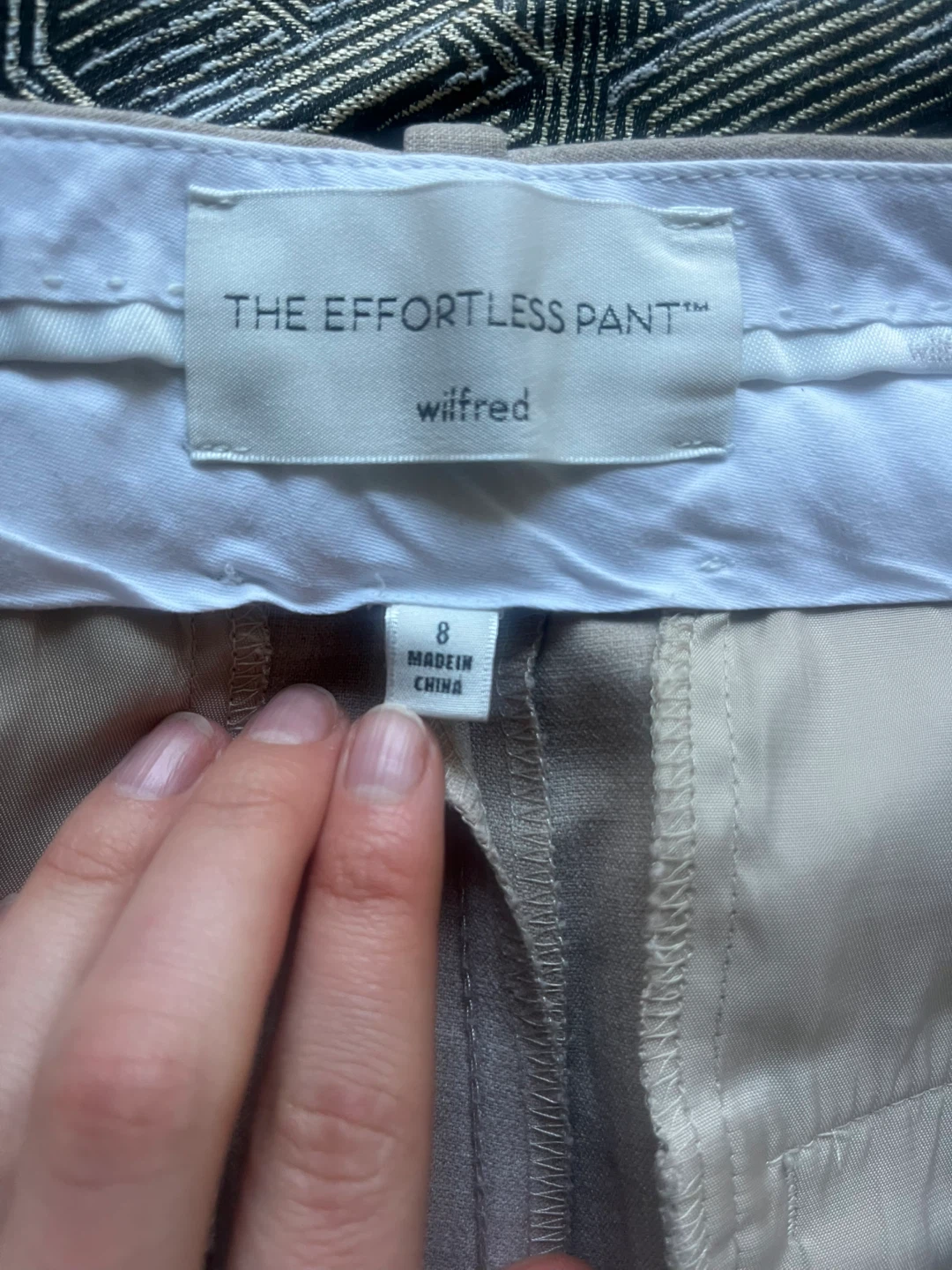 Wilfred The Effortless Pant Size 8 Heather Oat Beige - photo 4