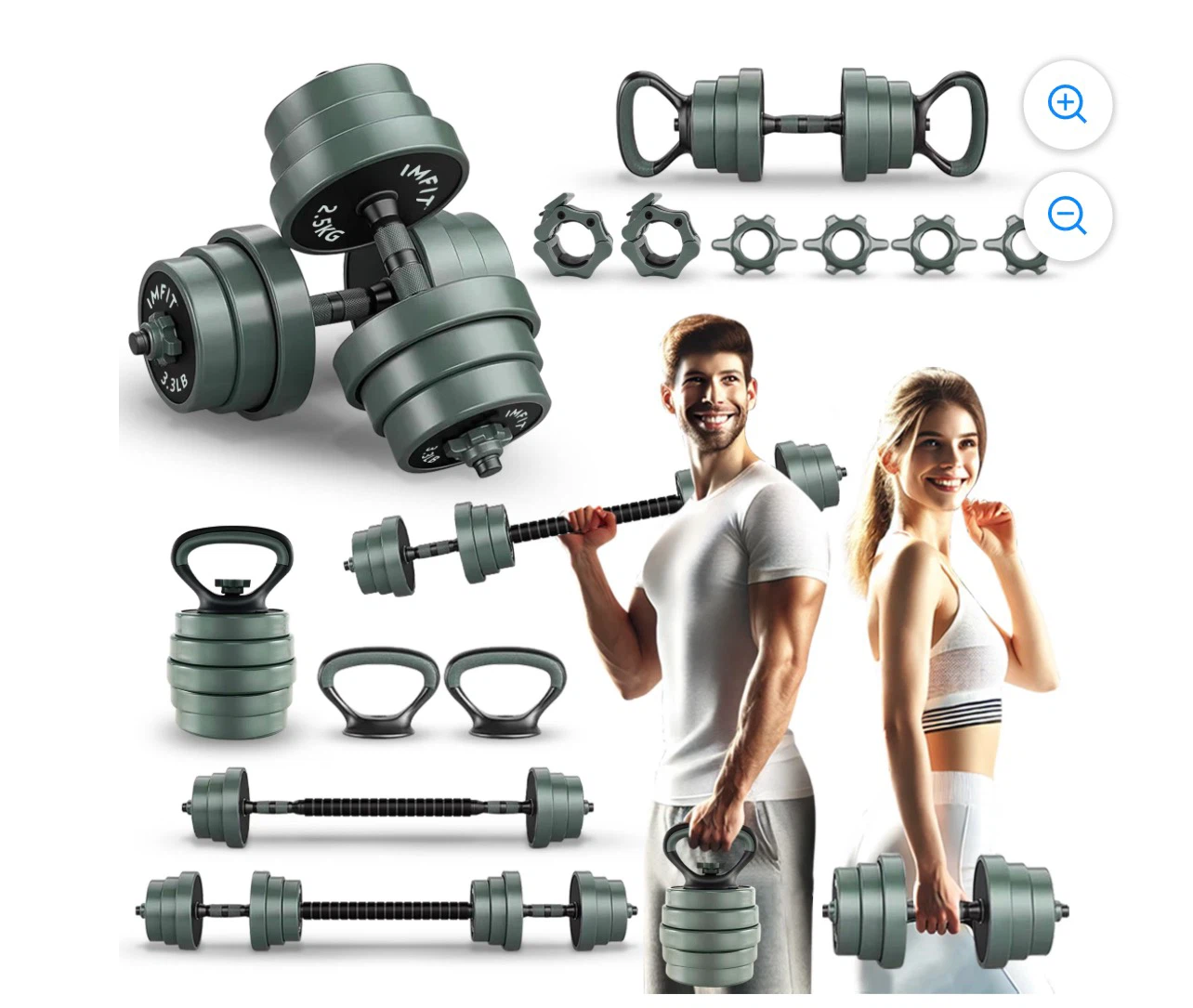 Imfit Adjustable Dumbbell and Barbell Set - photo 3