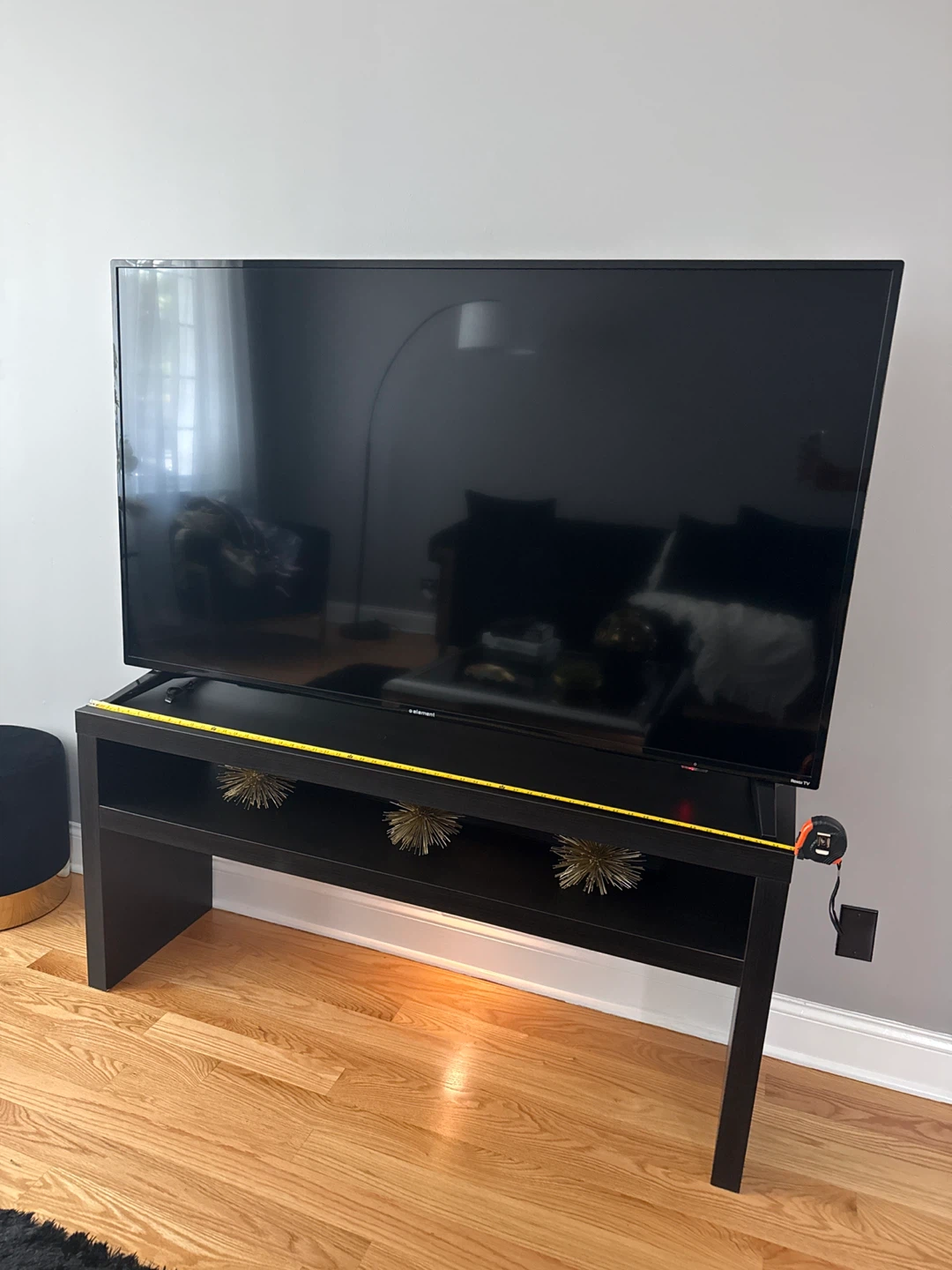 Black TV Console Table - photo 4