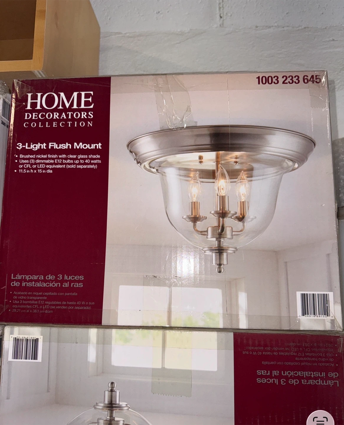 Home Decorators Collection 3-Light Flush Mount - photo 2