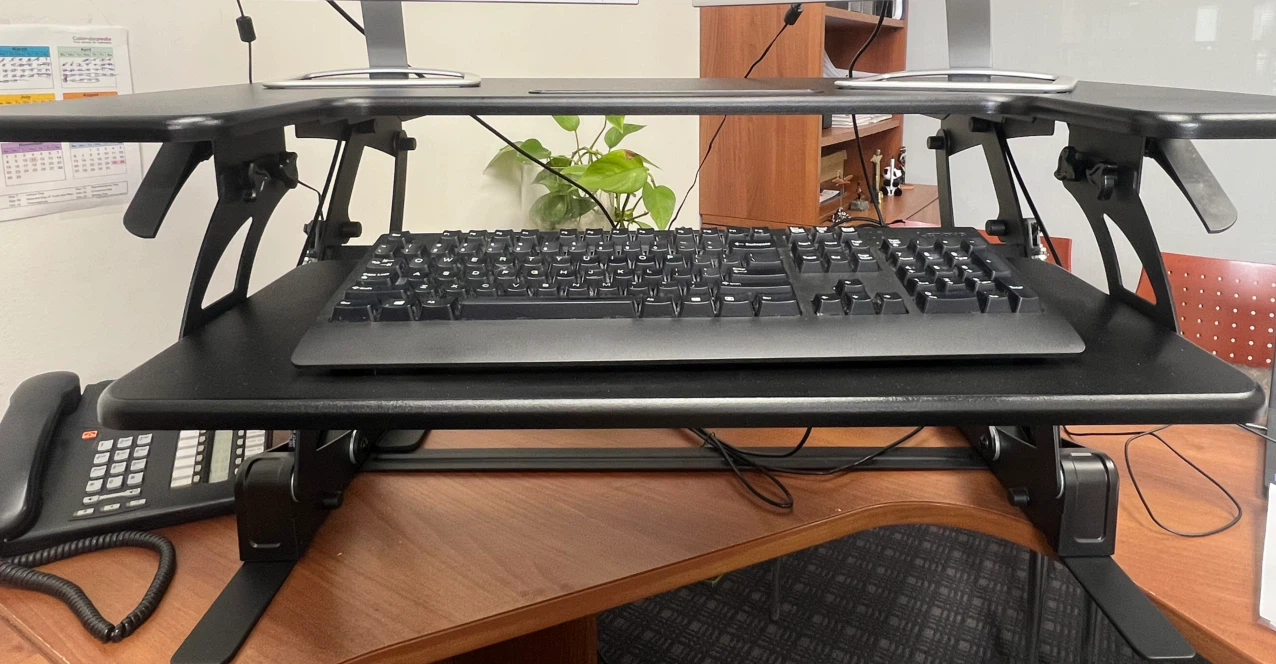 Black Standing Desk Converter
