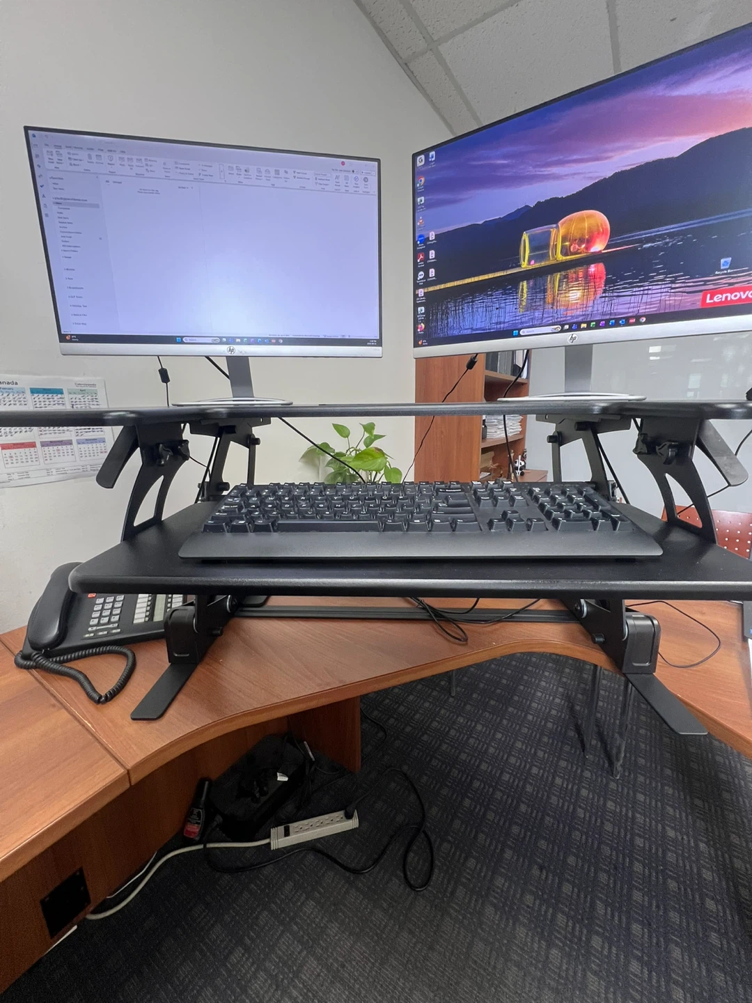 Black Standing Desk Converter - photo 2