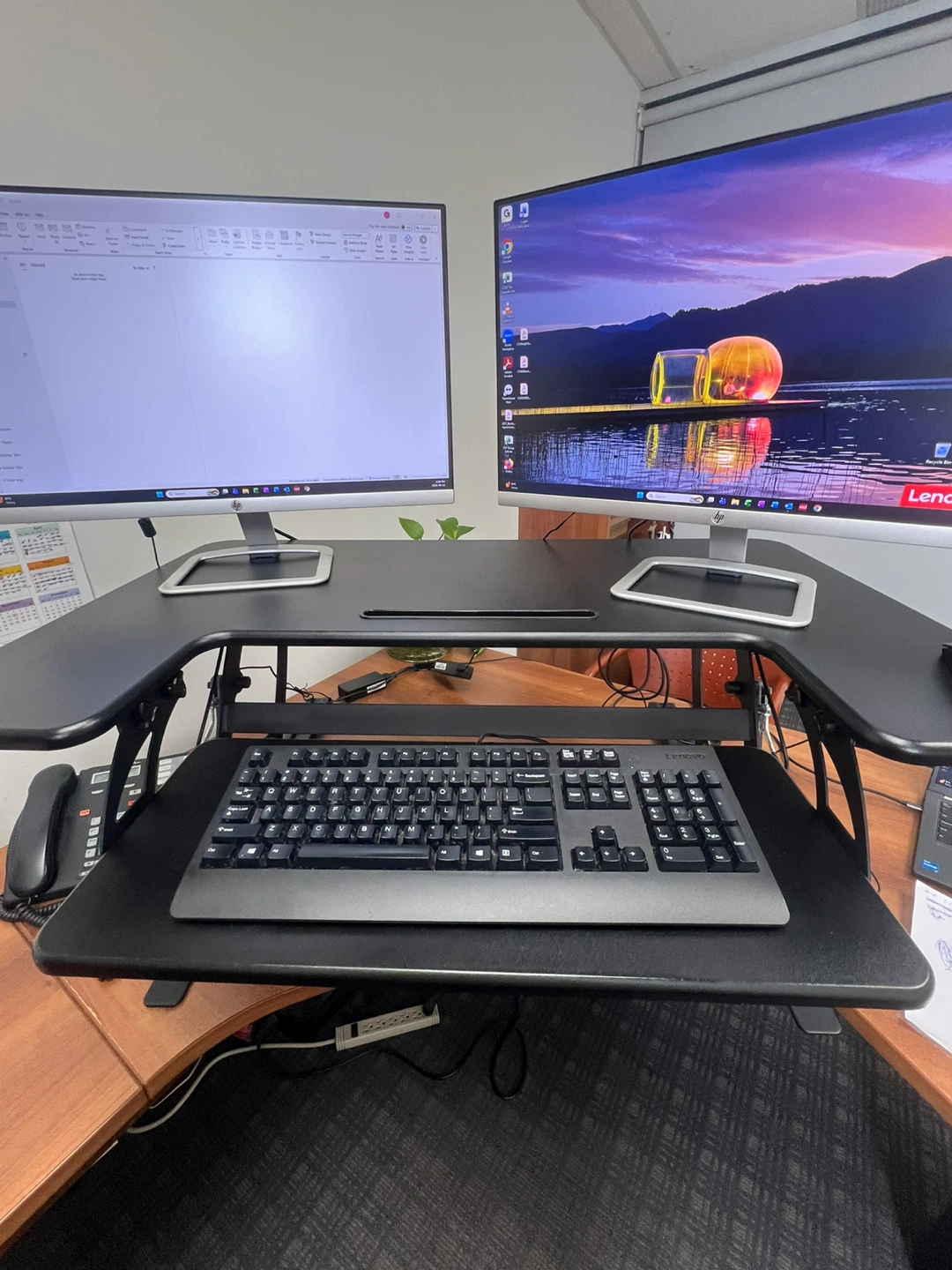 Black Standing Desk Converter - photo 3