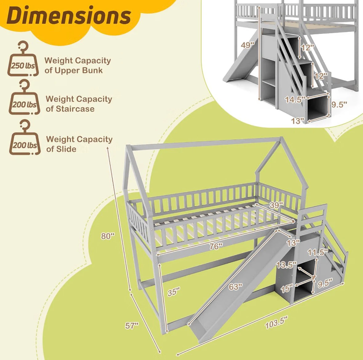 Bunk Bed with slide - photo 3