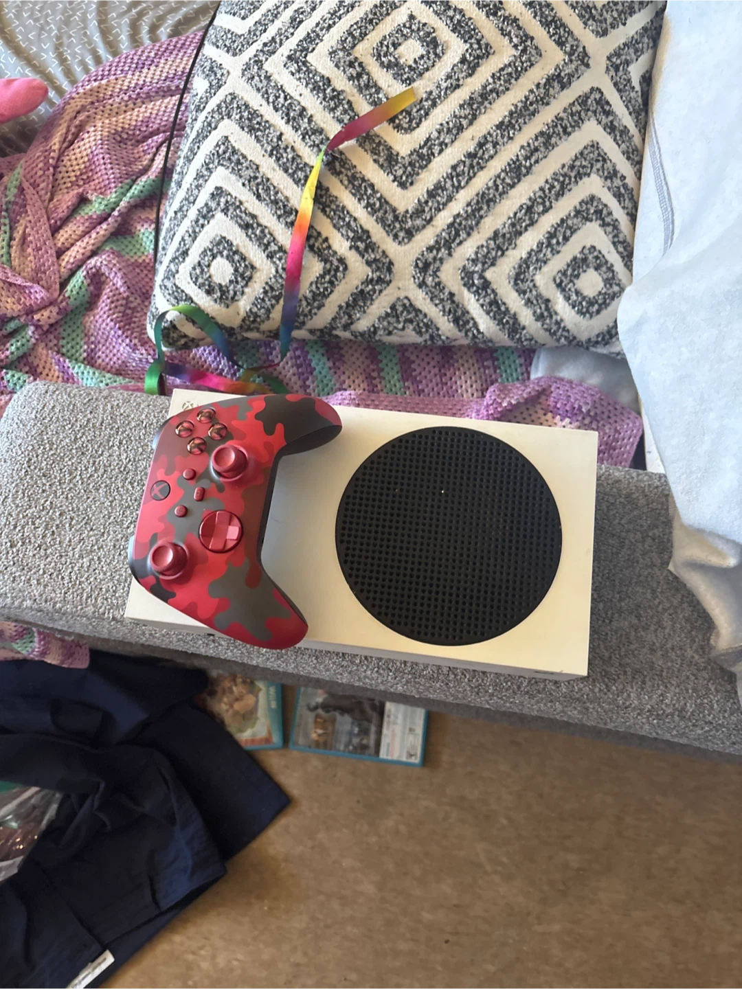 Xbox Series S Console with Red Camo Controller - photo 2