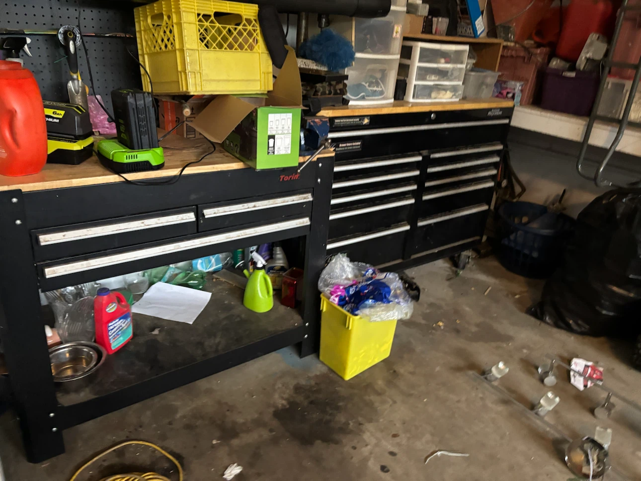 72” Workbench with Storage drawers