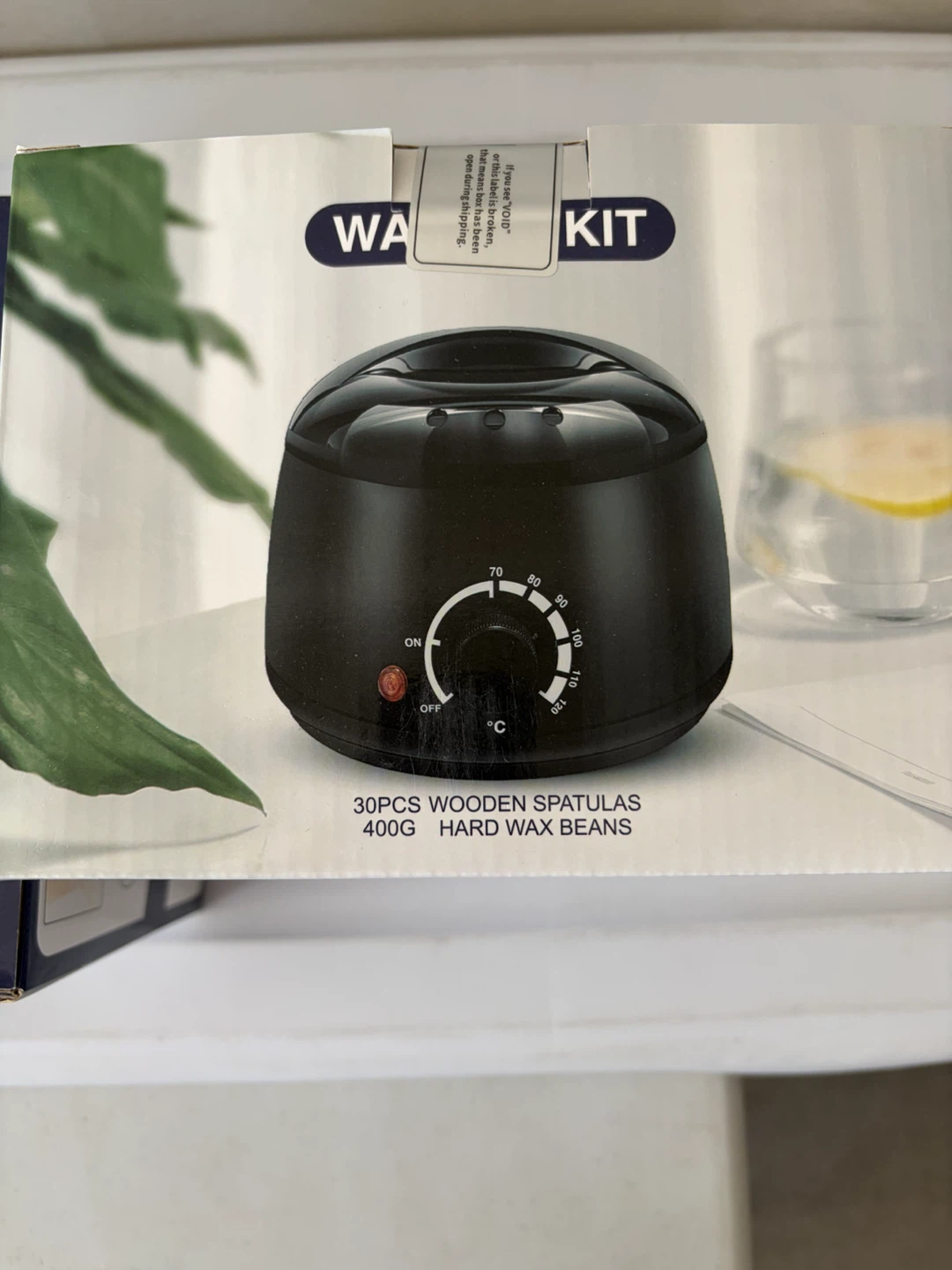 Wax Warmer Kit with Hard Wax Beans and Spatulas