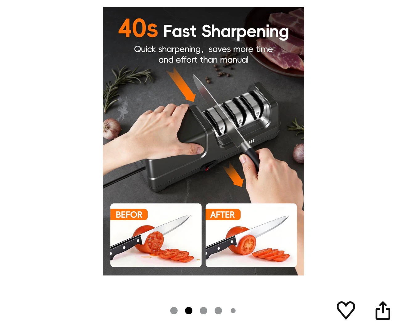 TER Electric 3-Stage Knife Sharpener - photo 4